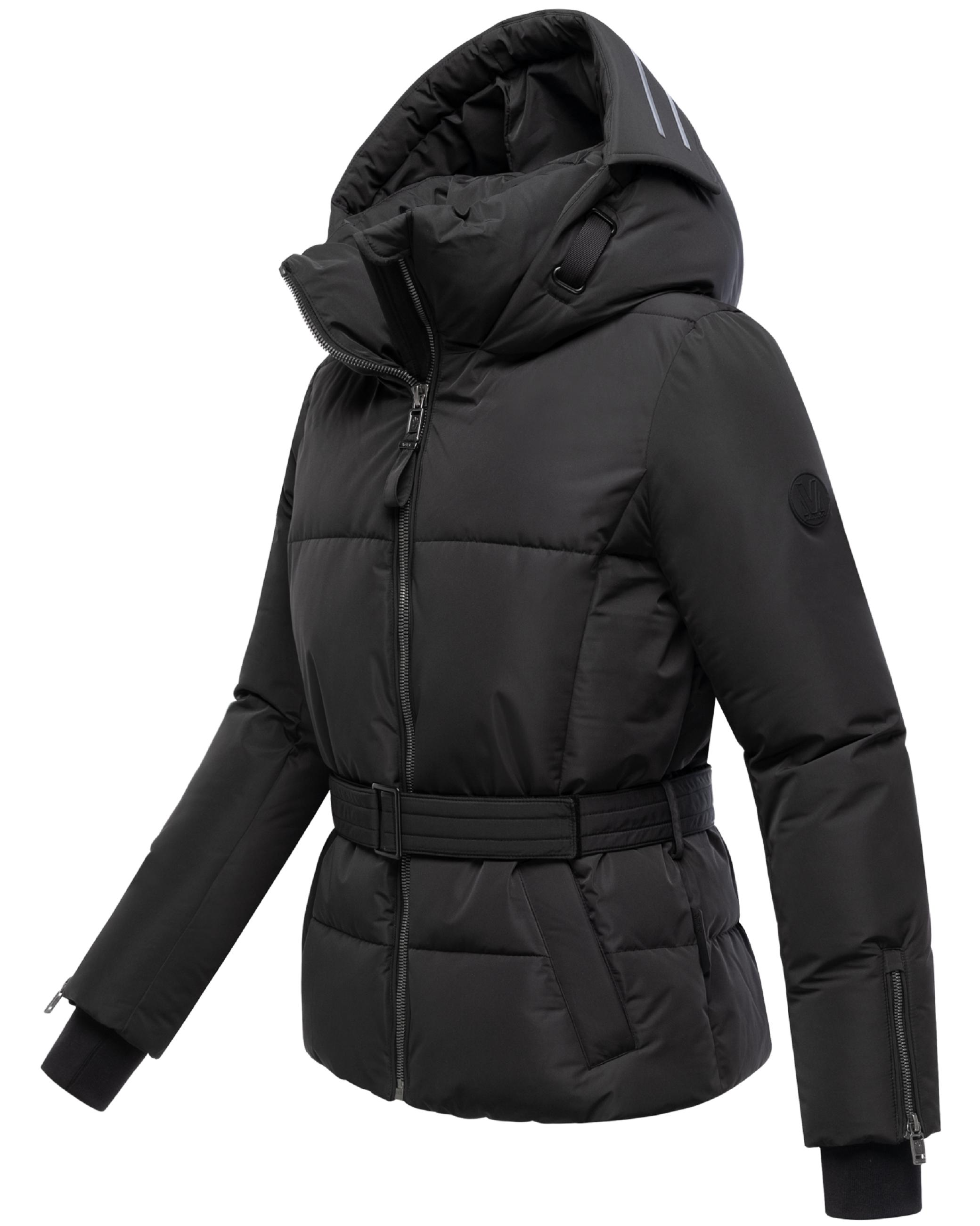 Winterjacke mit Taillengürtel "Aleyna 16" Black