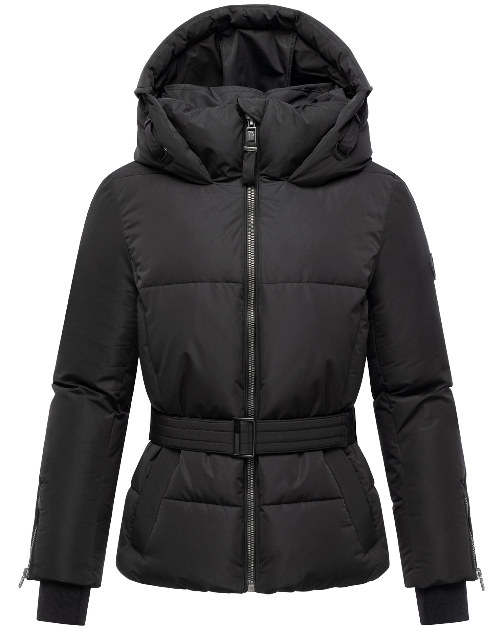 Winterjacke mit Taillengürtel "Aleyna 16" Black