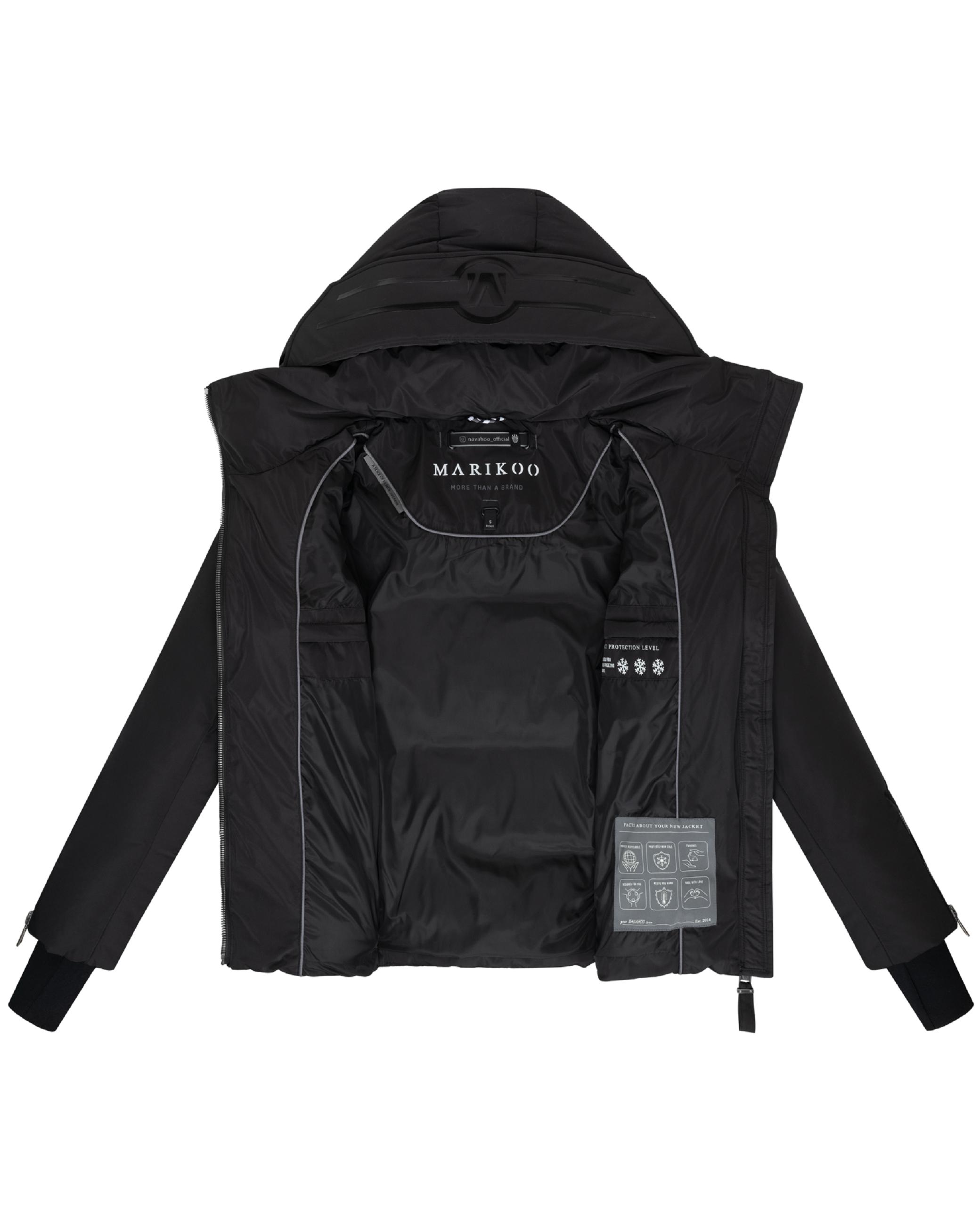 Winterjacke mit Taillengürtel "Aleyna 16" Black