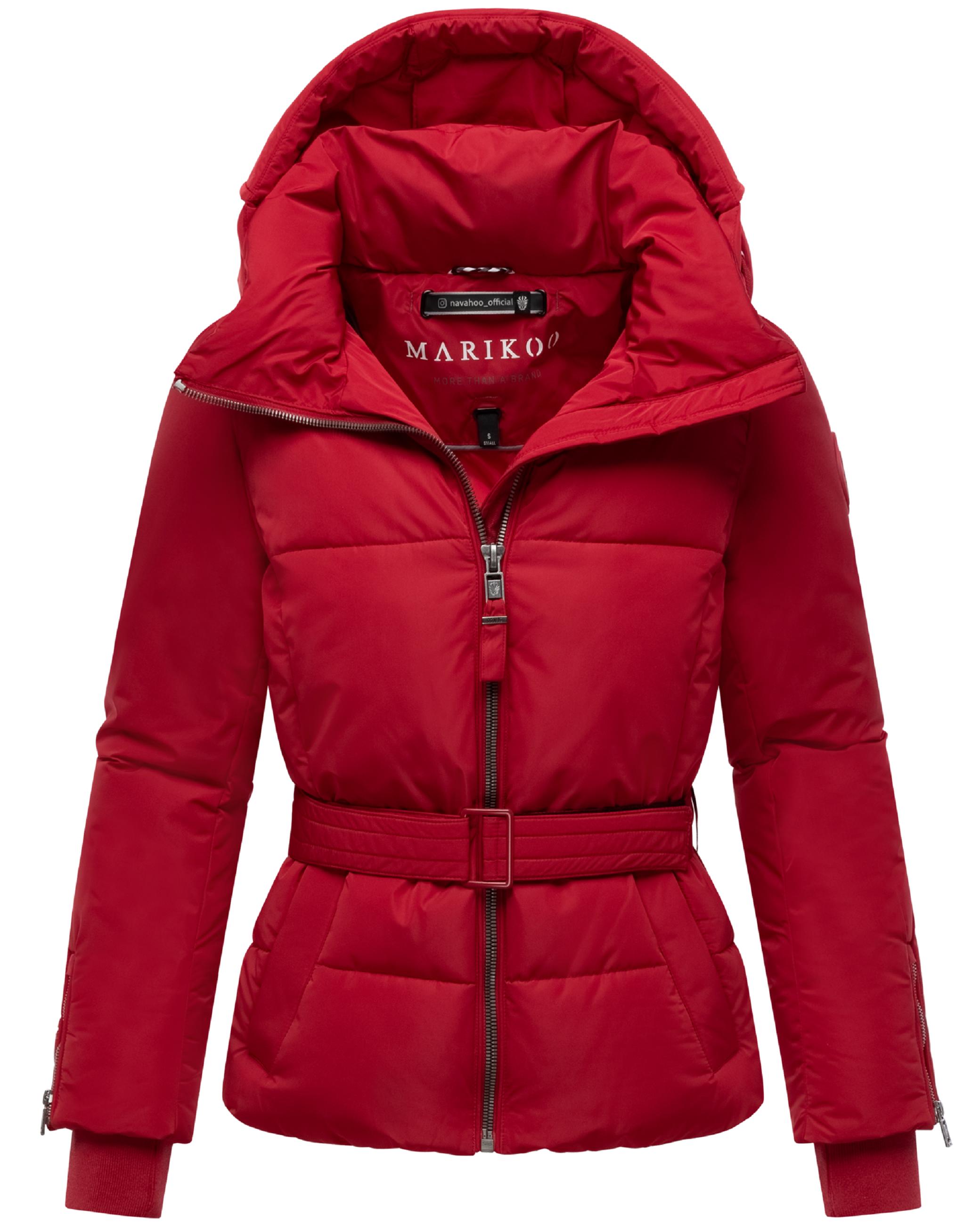 Winterjacke mit Taillengürtel "Aleyna 16" Deep Red