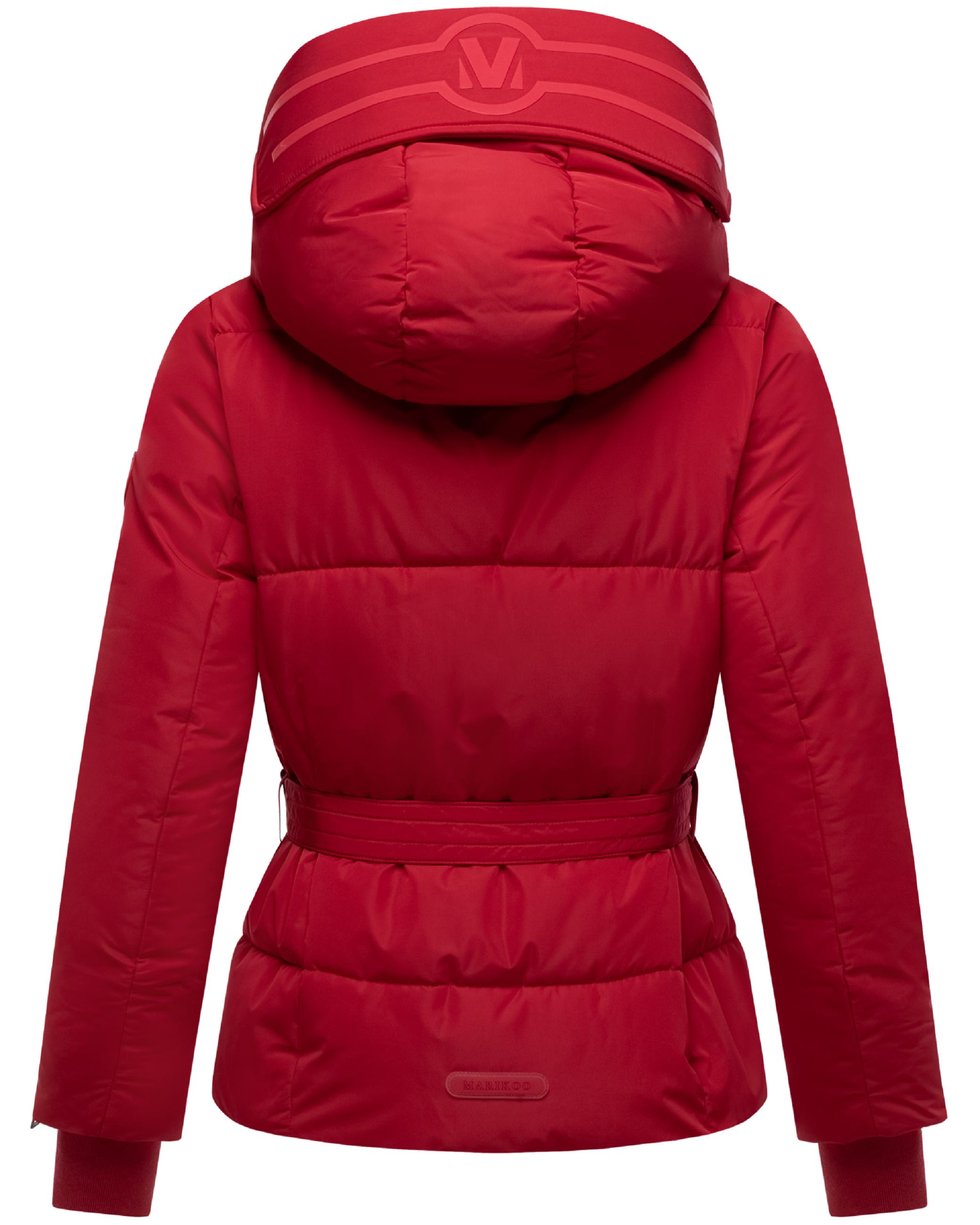 Winterjacke mit Taillengürtel "Aleyna 16" Deep Red
