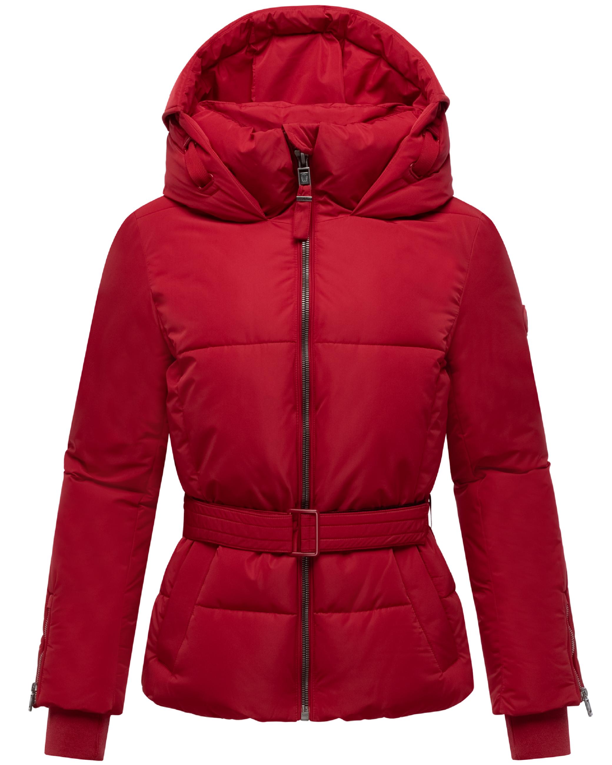 Winterjacke mit Taillengürtel "Aleyna 16" Deep Red