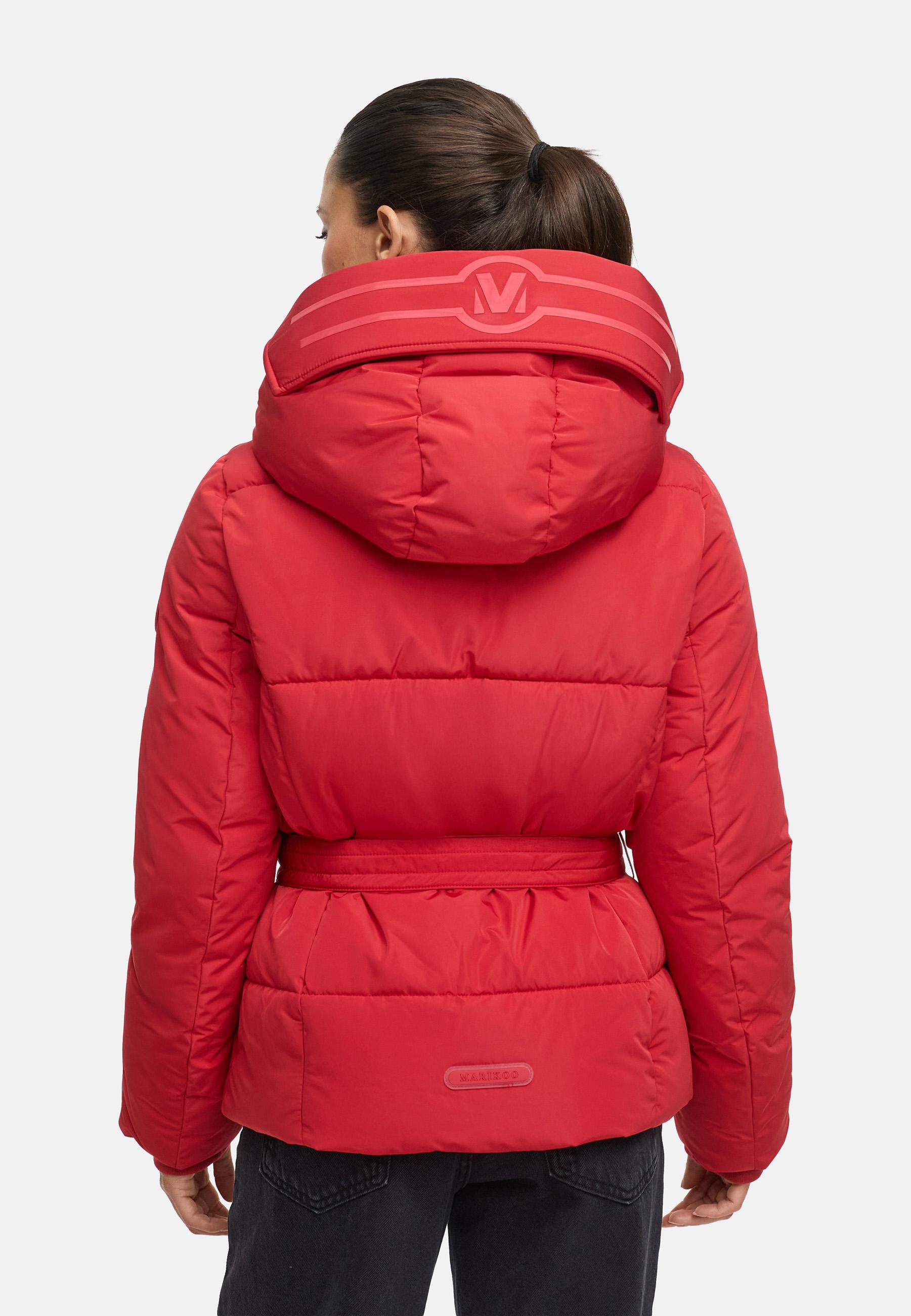 Winterjacke mit Taillengürtel "Aleyna 16" Deep Red