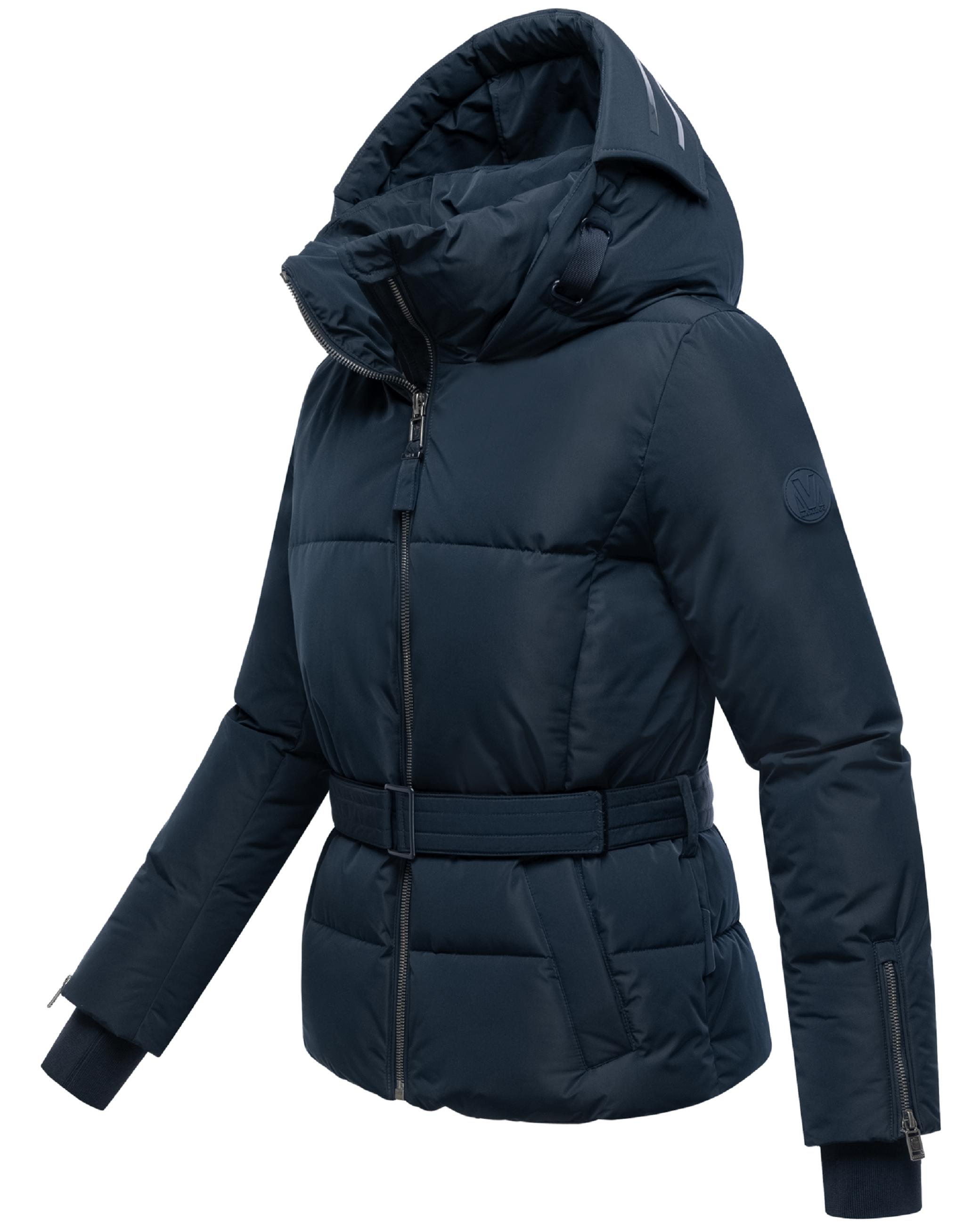 Winterjacke mit Taillengürtel "Aleyna 16" Navy