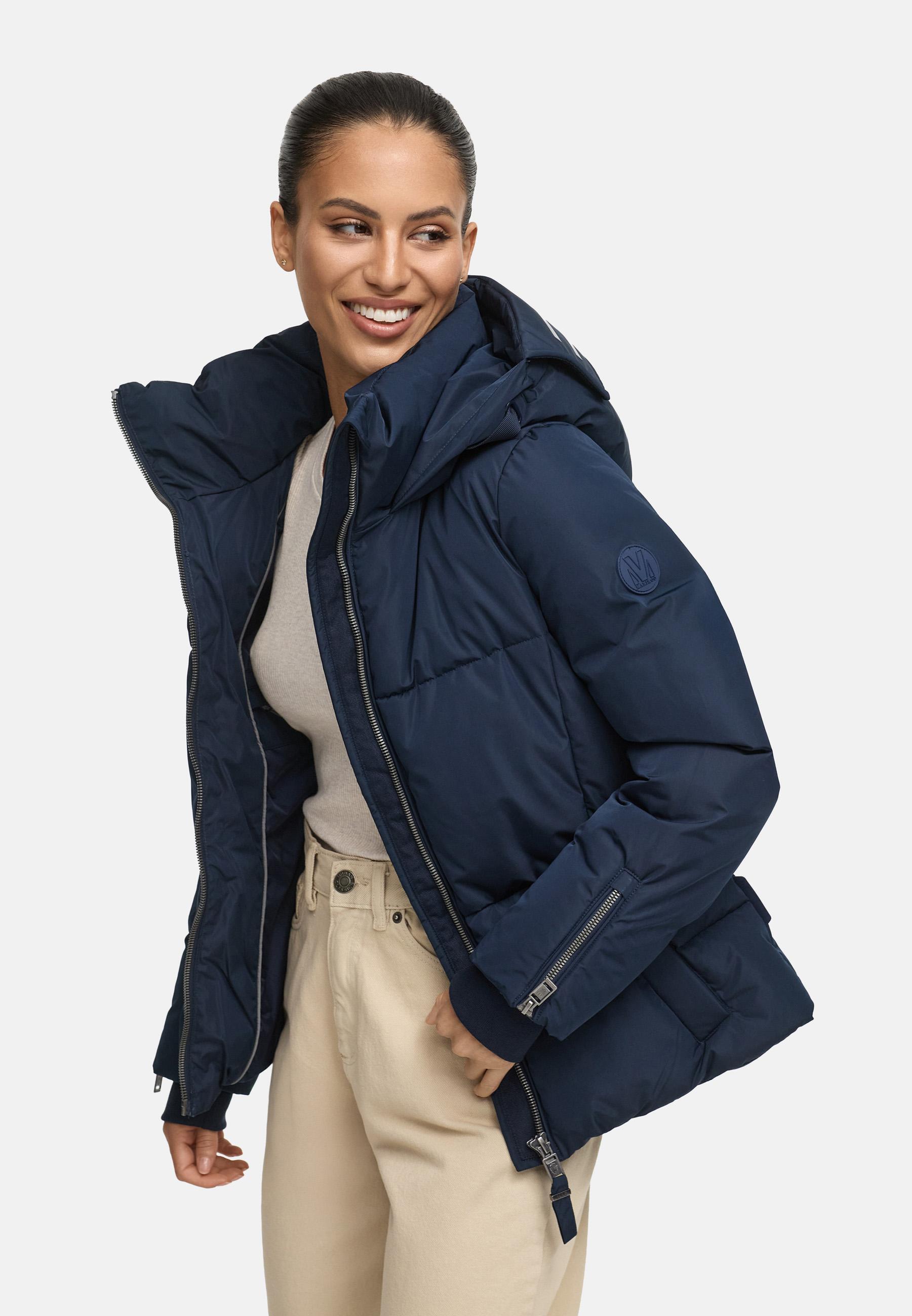 Winterjacke mit Taillengürtel "Aleyna 16" Navy