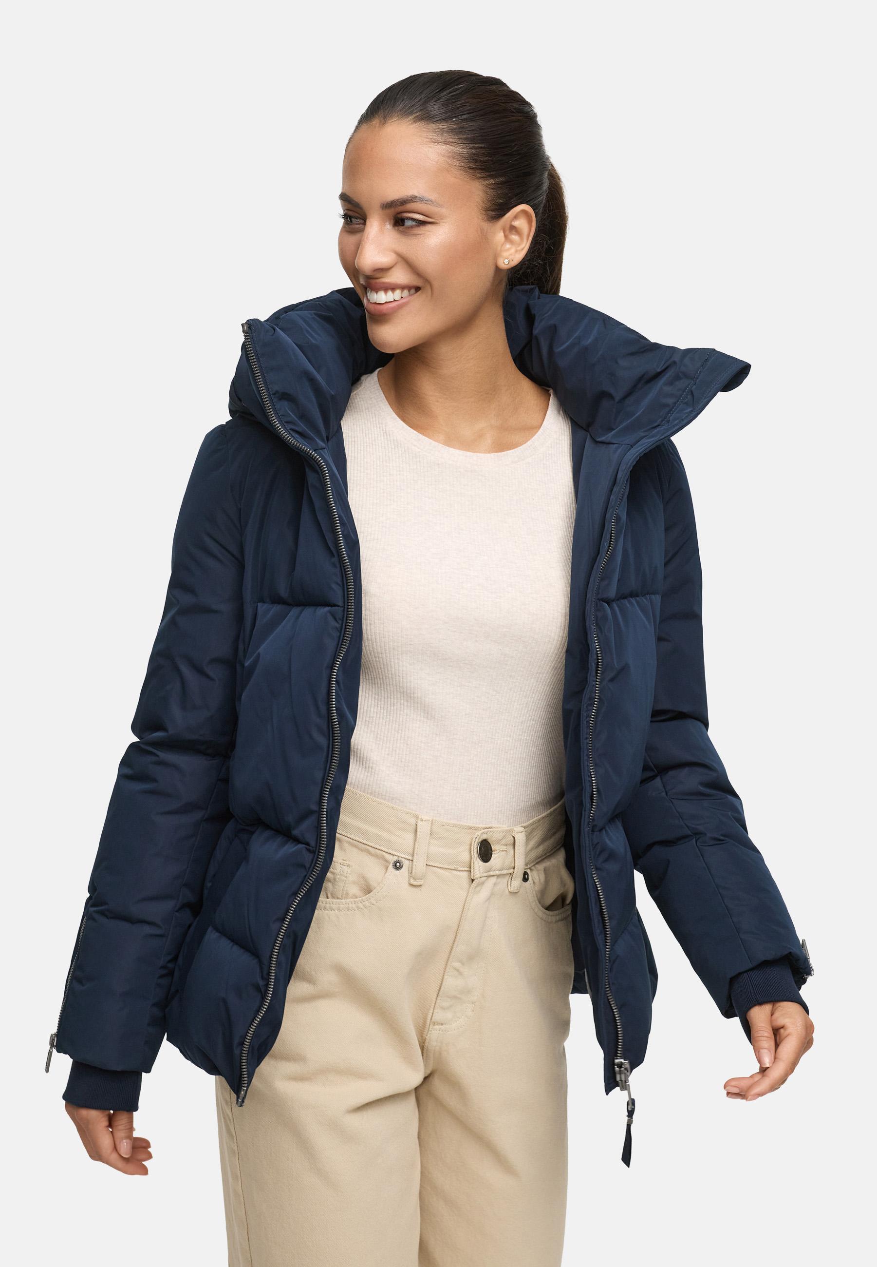 Winterjacke mit Taillengürtel "Aleyna 16" Navy