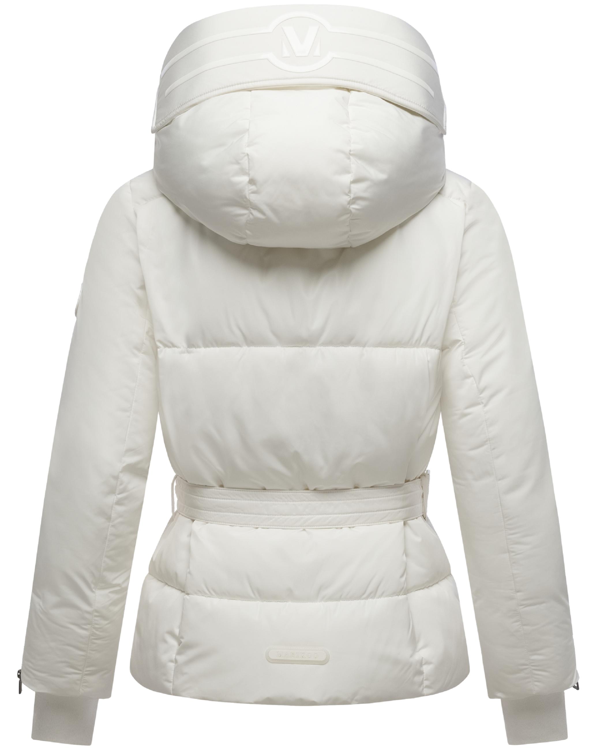 Winterjacke mit Taillengürtel "Aleyna 16" Offwhite