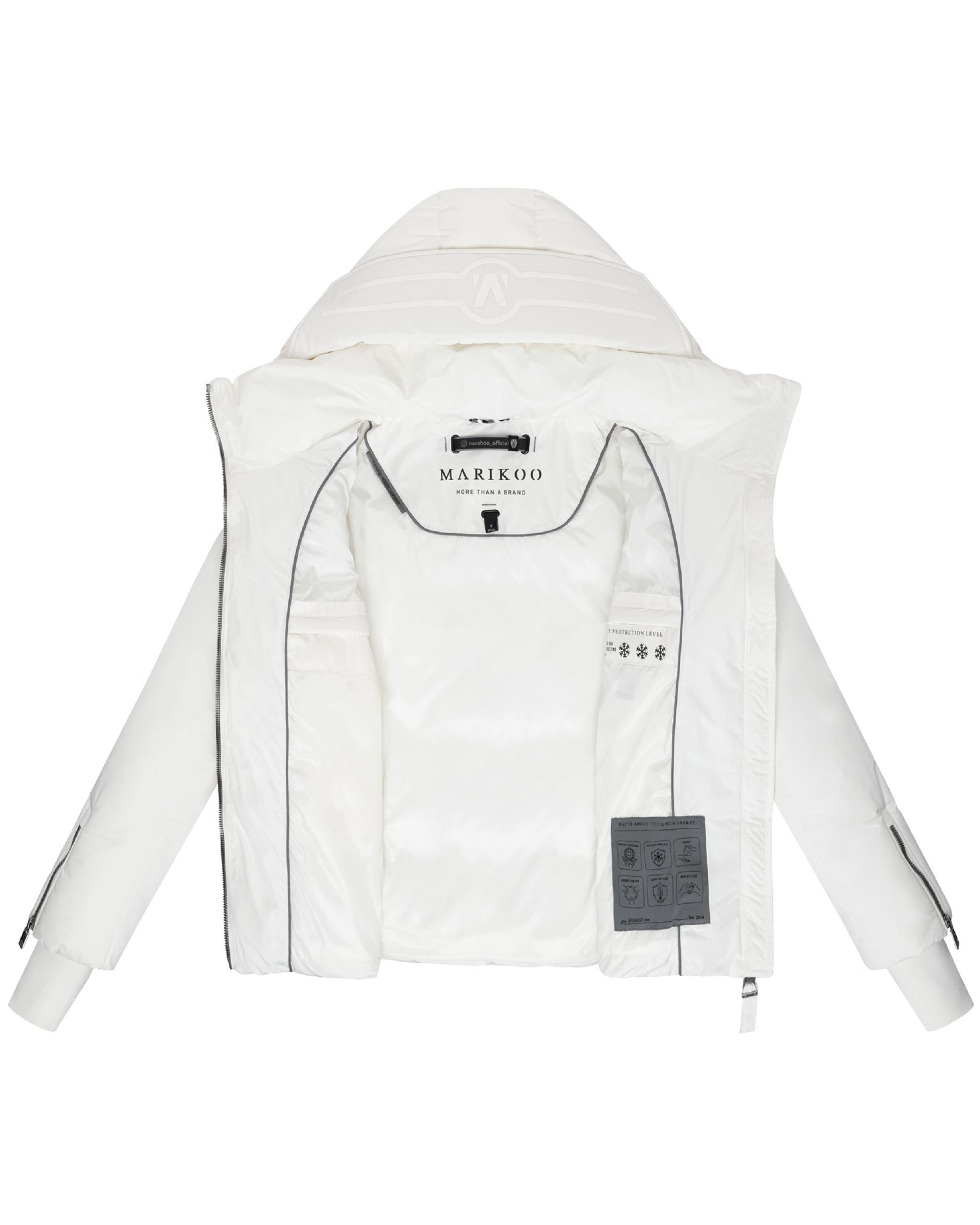 Winterjacke mit Taillengürtel "Aleyna 16" Offwhite