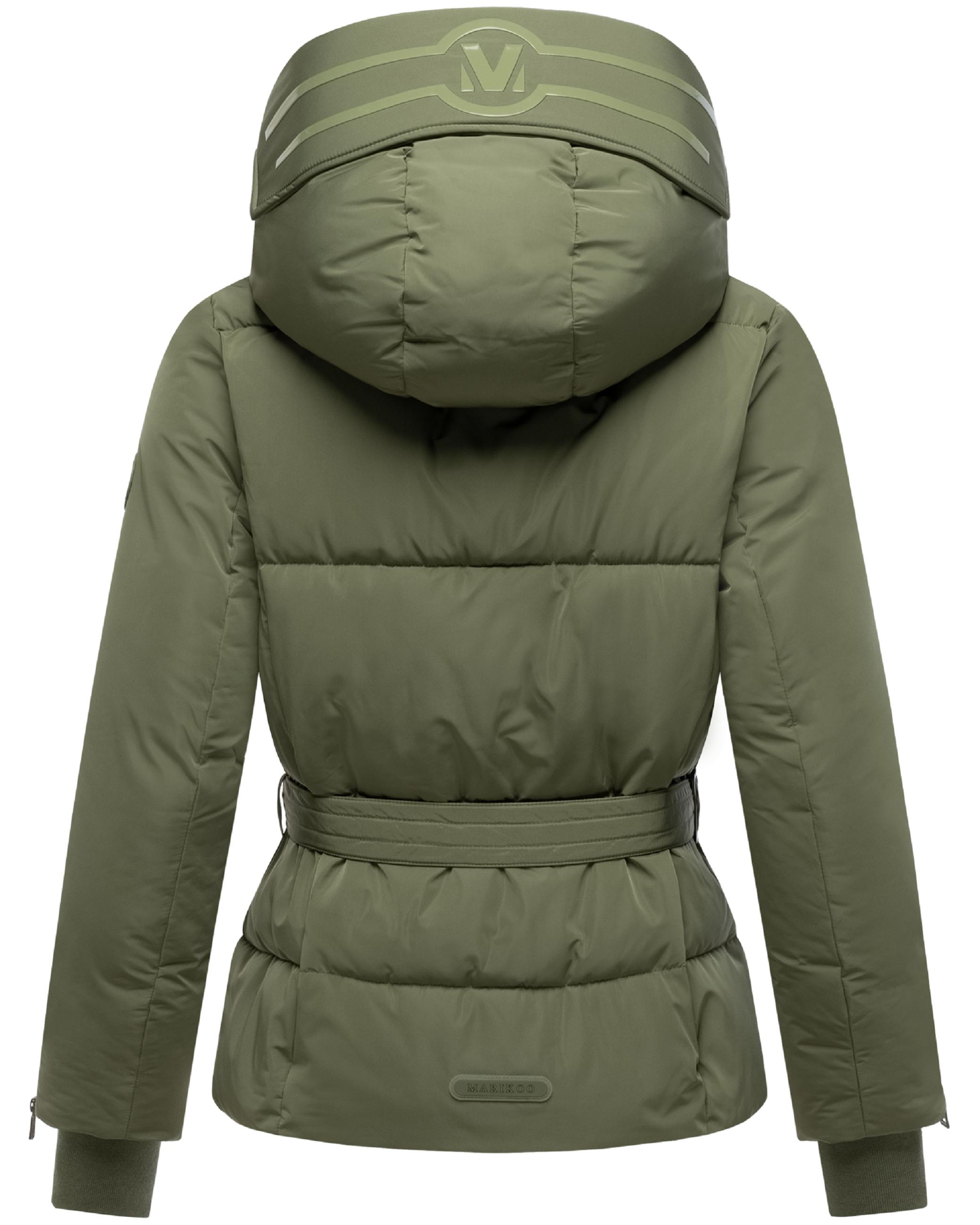 Winterjacke mit Taillengürtel "Aleyna 16" Olive Leaf
