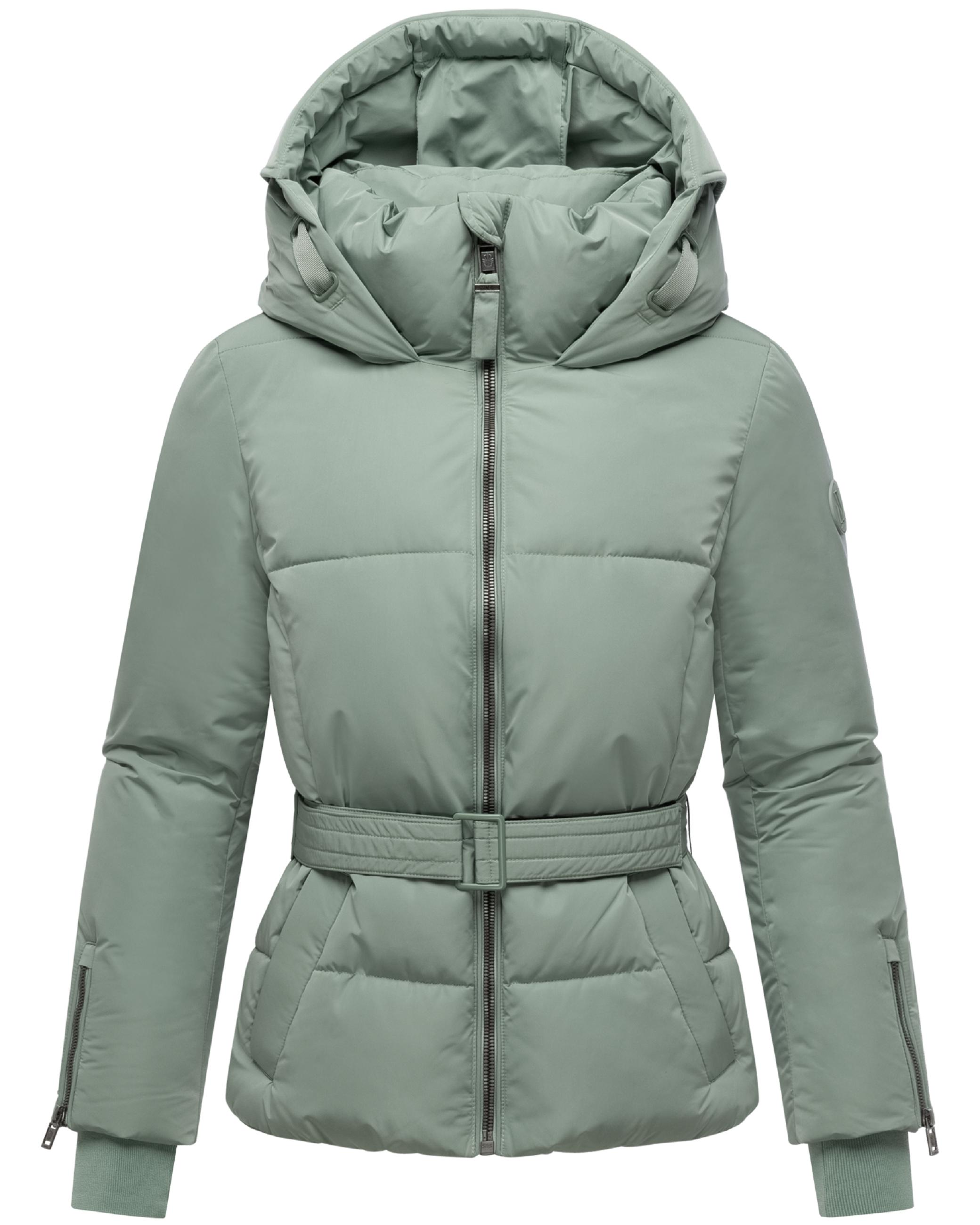Winterjacke mit Taillengürtel "Aleyna 16" Smokey Mint