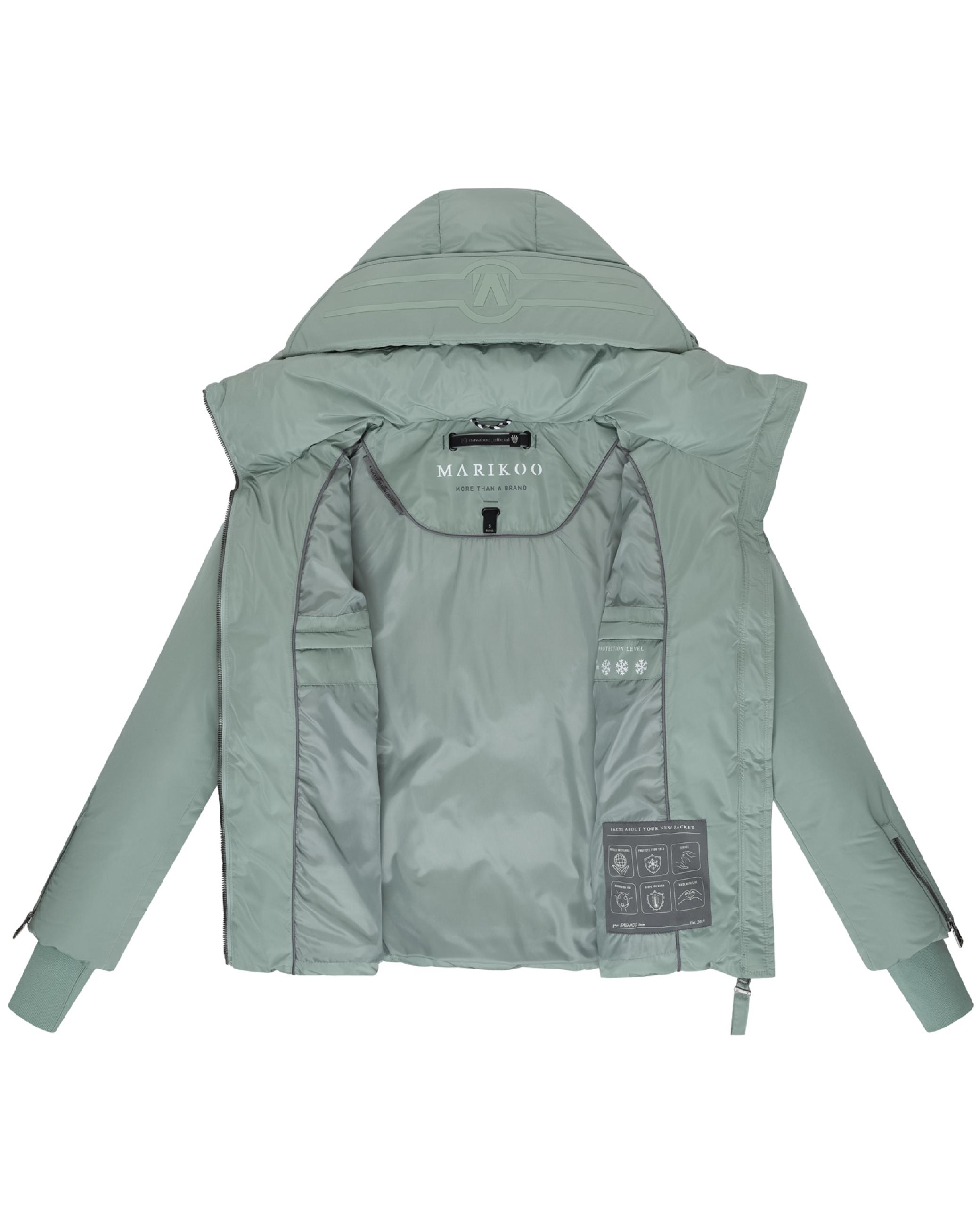 Winterjacke mit Taillengürtel "Aleyna 16" Smokey Mint
