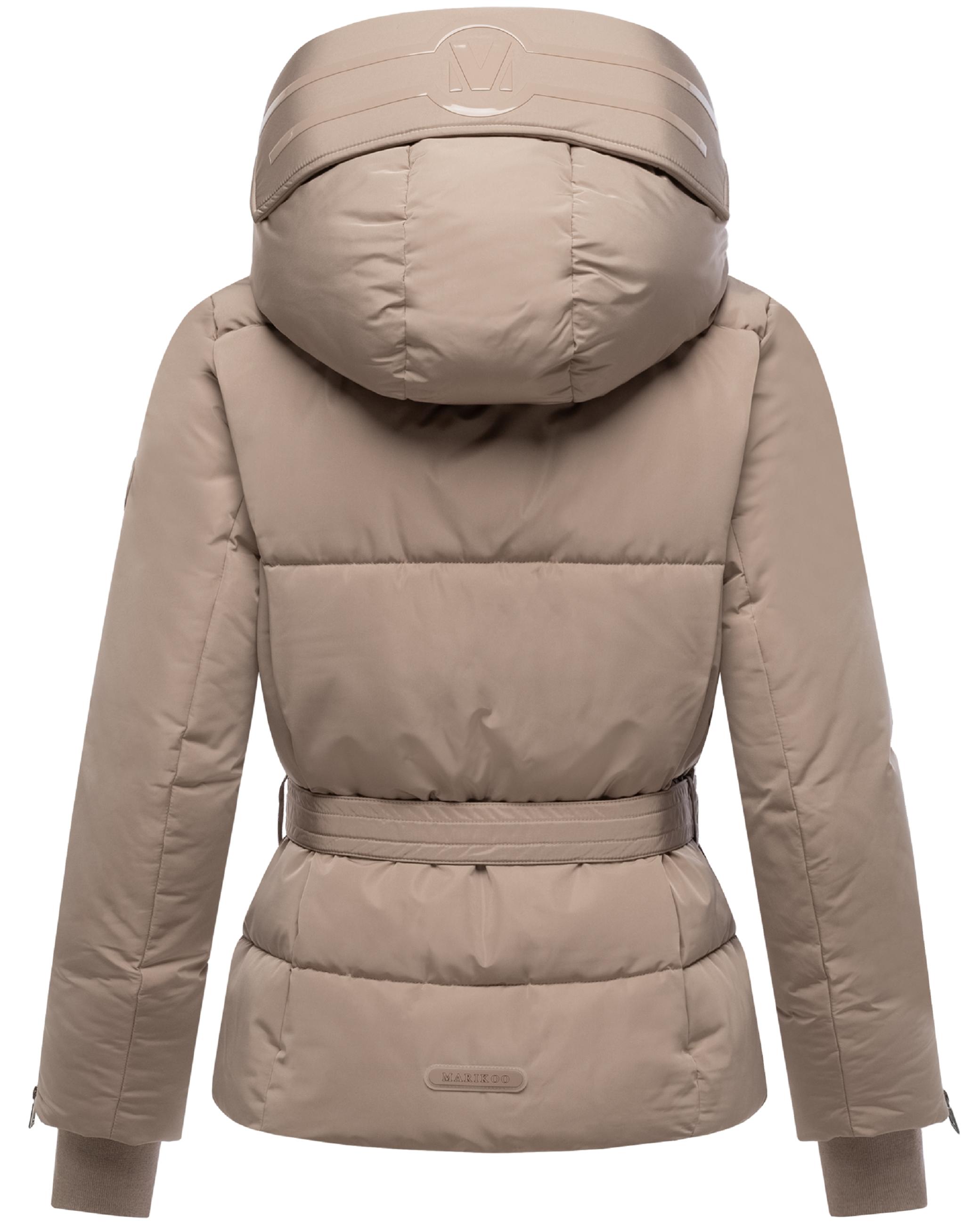Winterjacke mit Taillengürtel "Aleyna 16" Taupe Grey