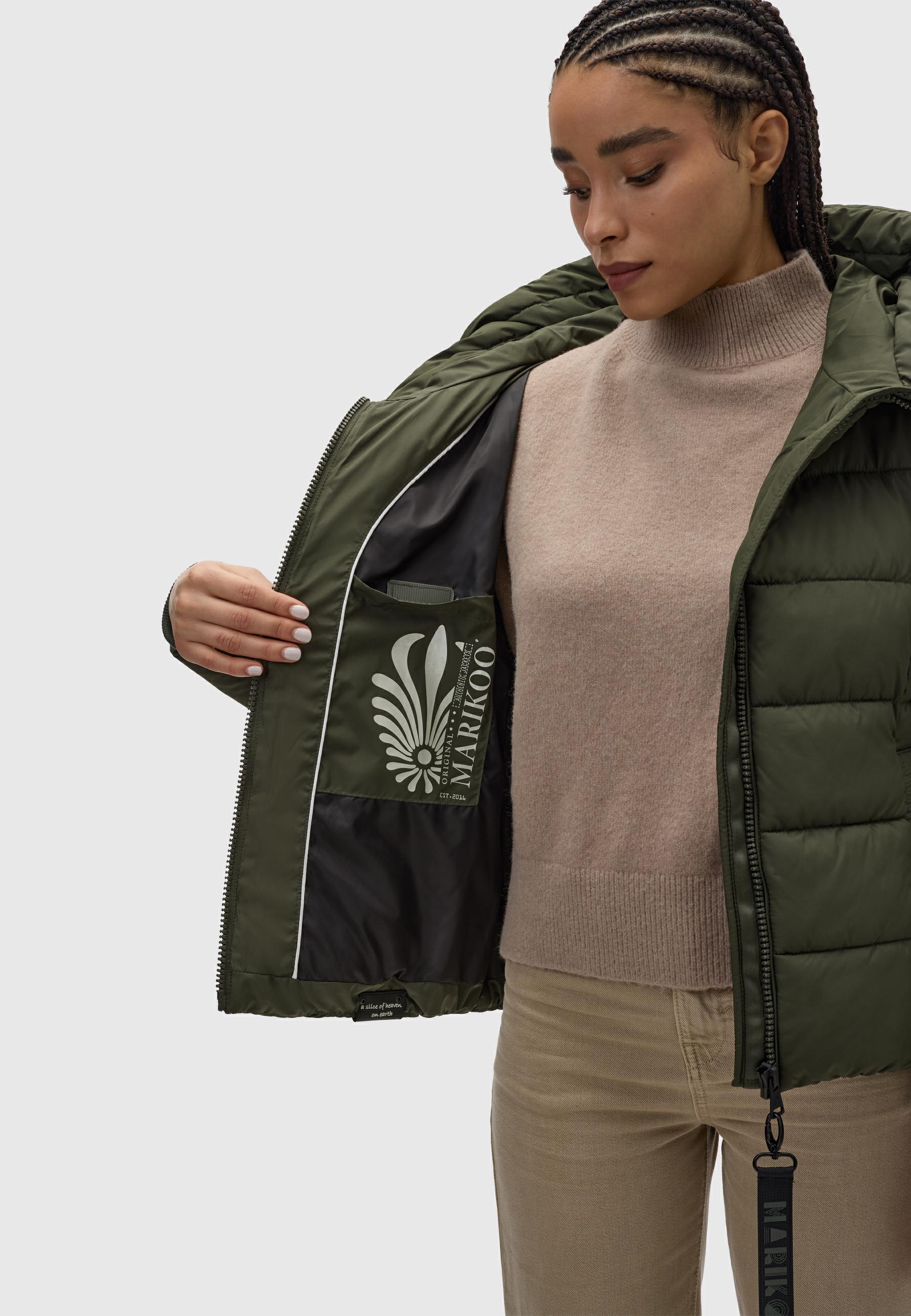 Winter Steppjacke mit Schlüsselanhänger "Amayaa-1" Olive