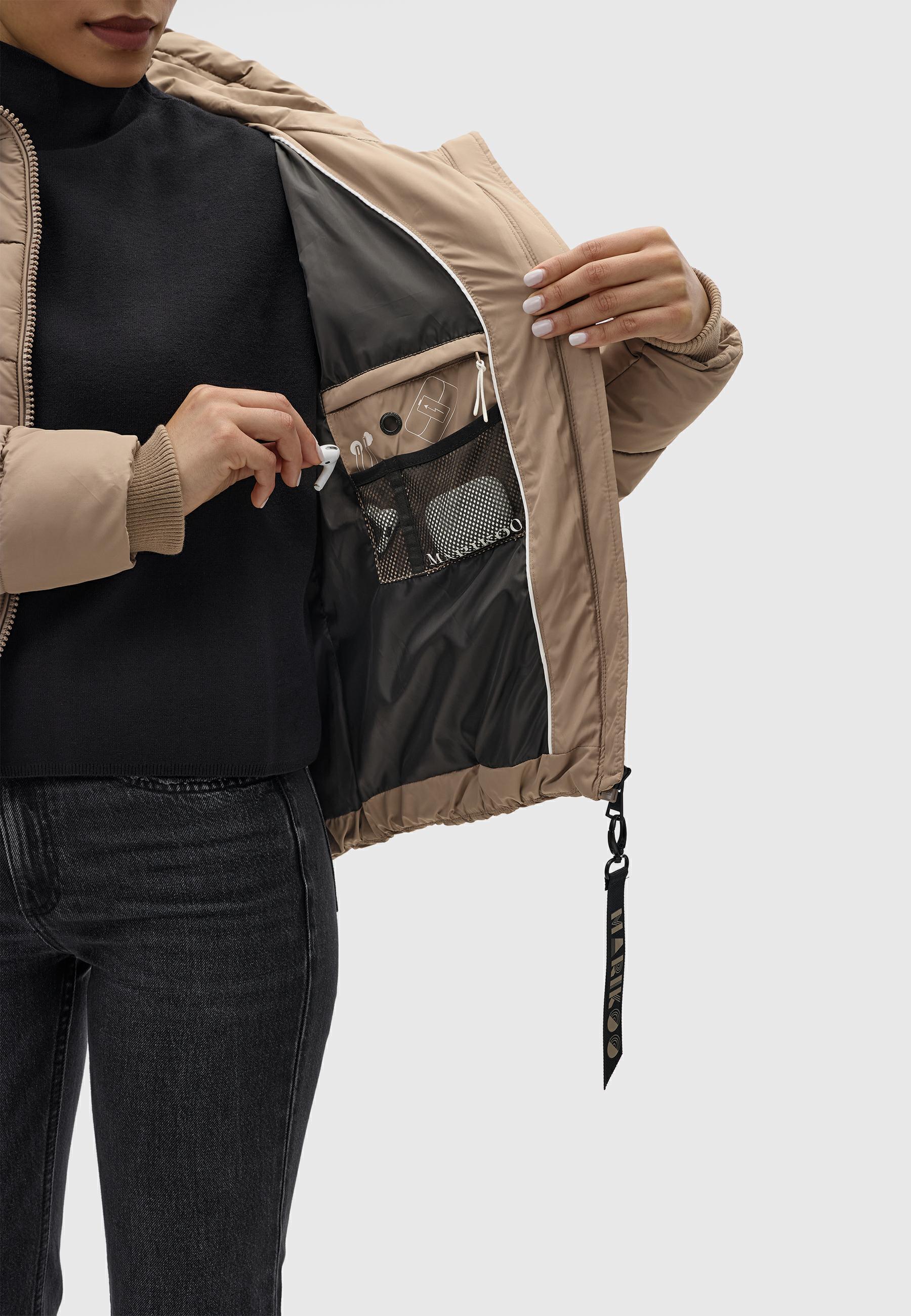 Winter Steppjacke mit Schlüsselanhänger "Amayaa-1" Taupe