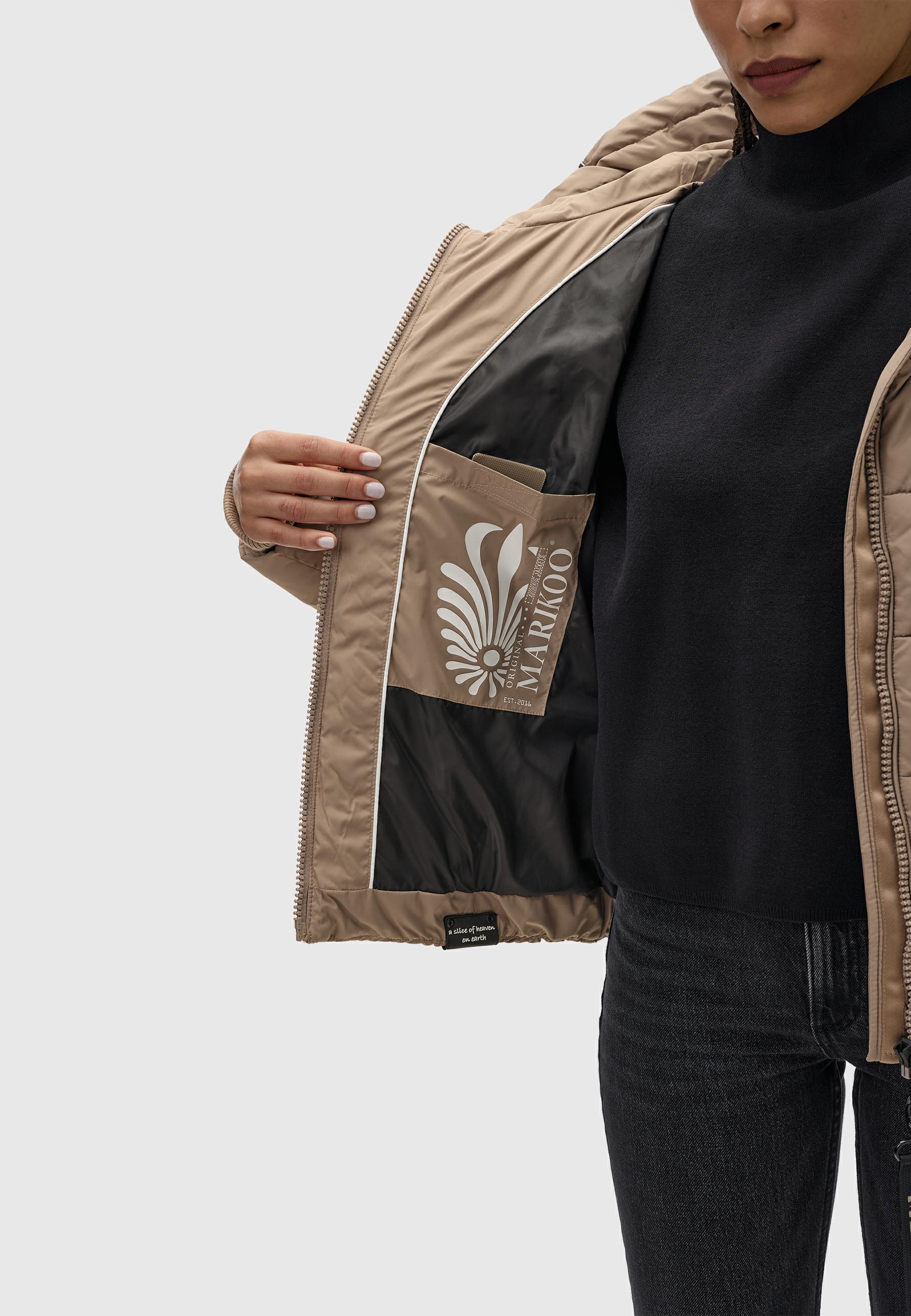 Winter Steppjacke mit Schlüsselanhänger "Amayaa-1" Taupe