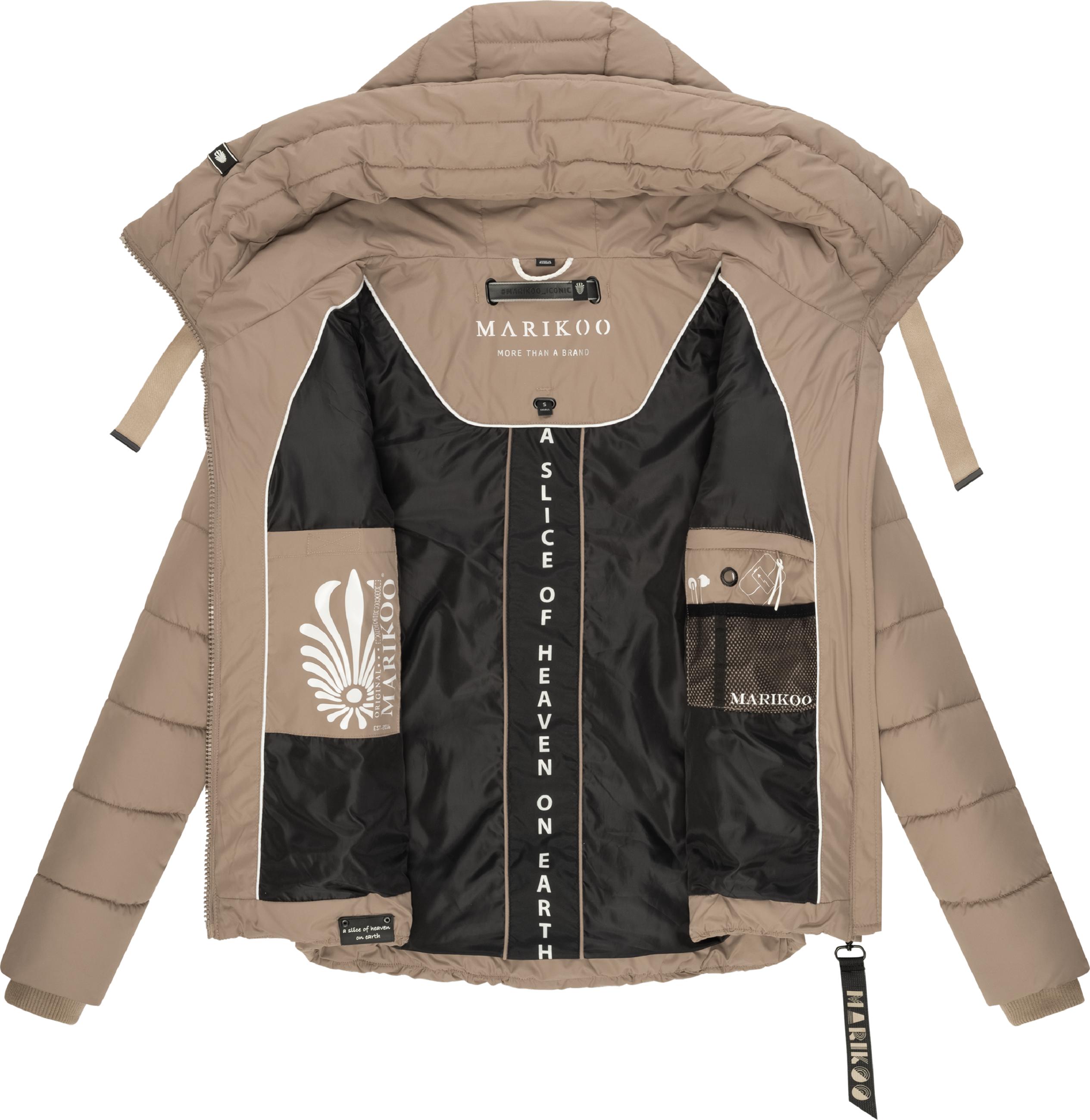 Winter Steppjacke mit Schlüsselanhänger "Amayaa-1" Taupe