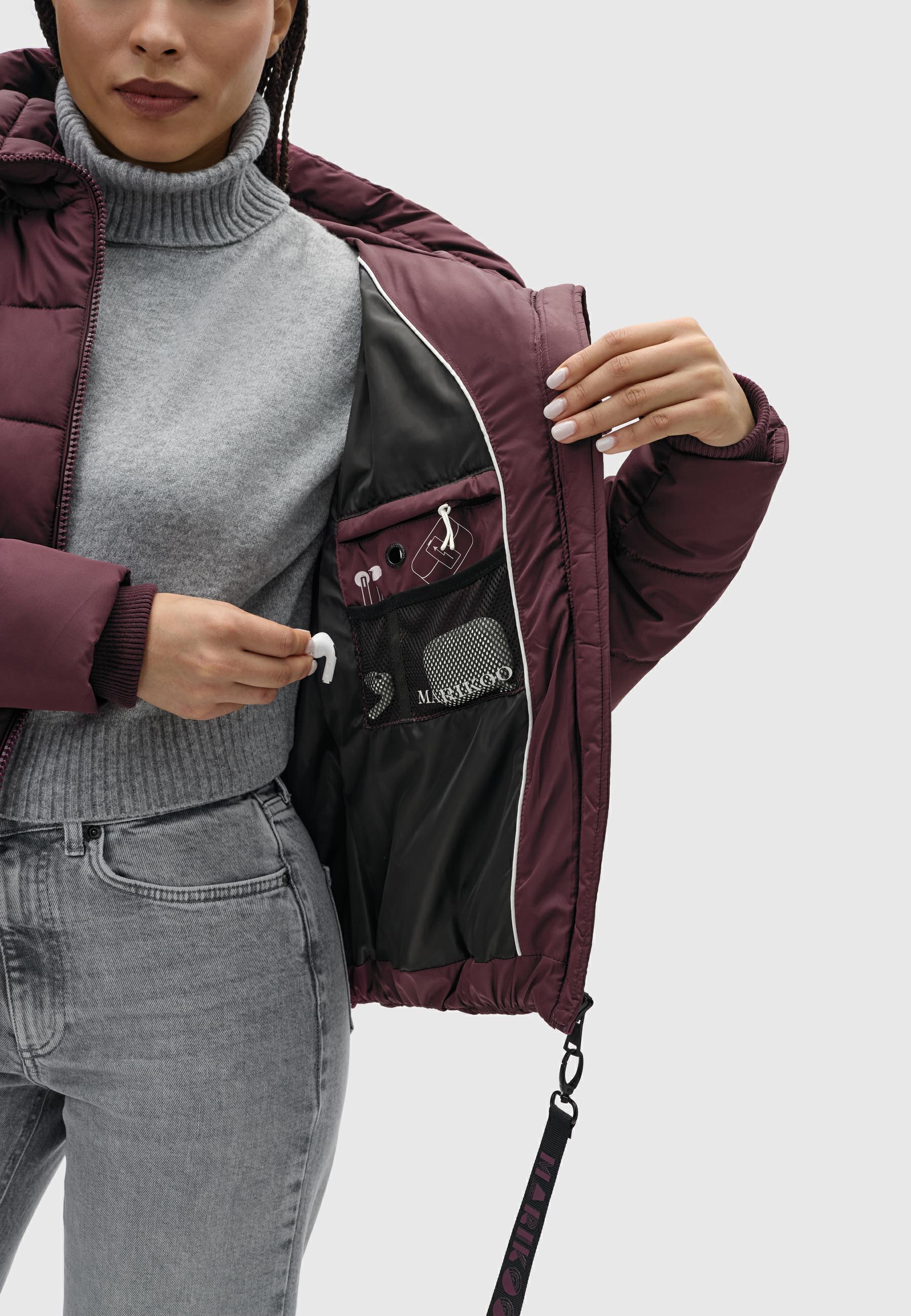 Winter Steppjacke mit Schlüsselanhänger "Amayaa-1" Wine