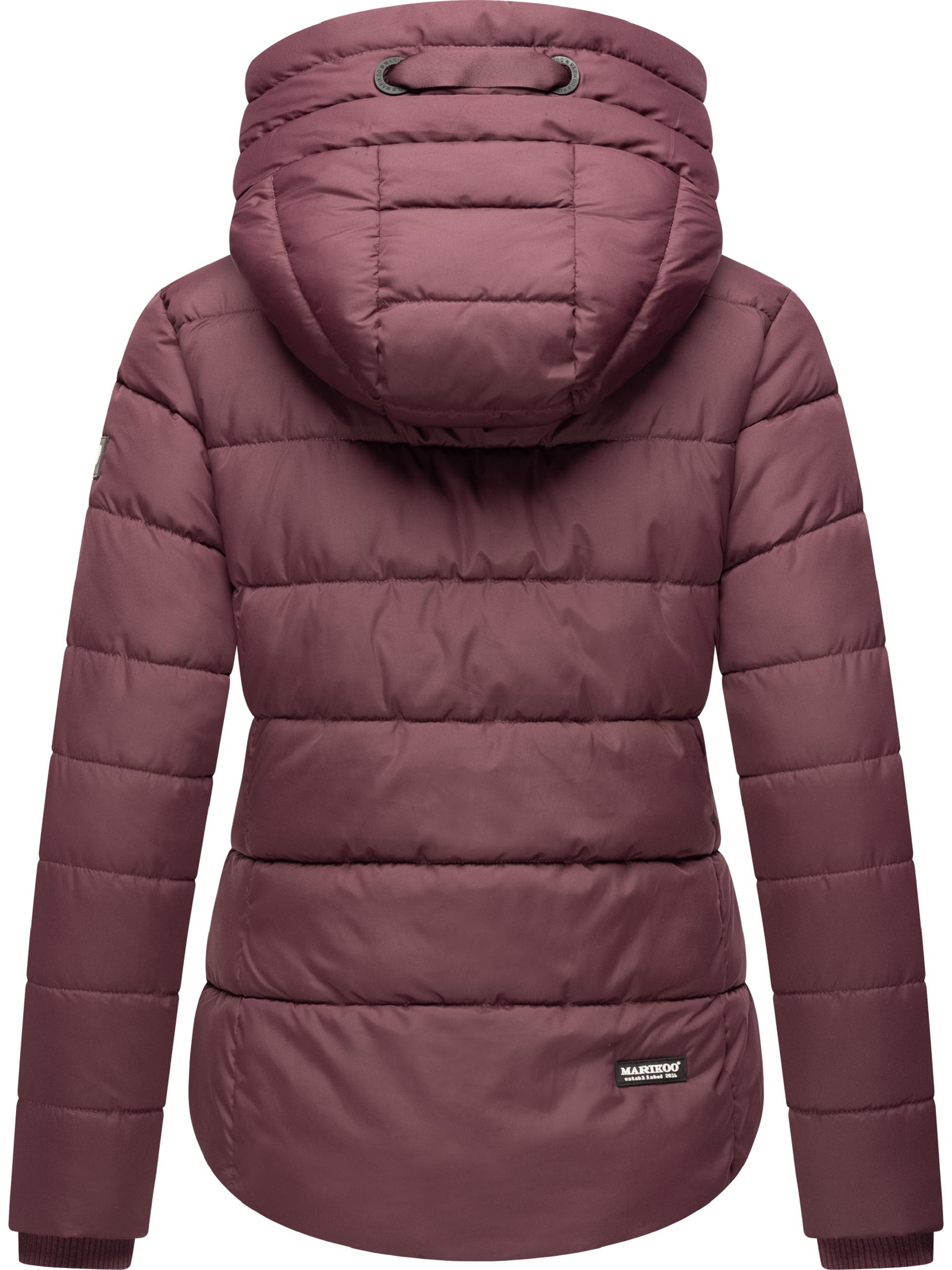 Winter Steppjacke mit Schlüsselanhänger "Amayaa-1" Wine