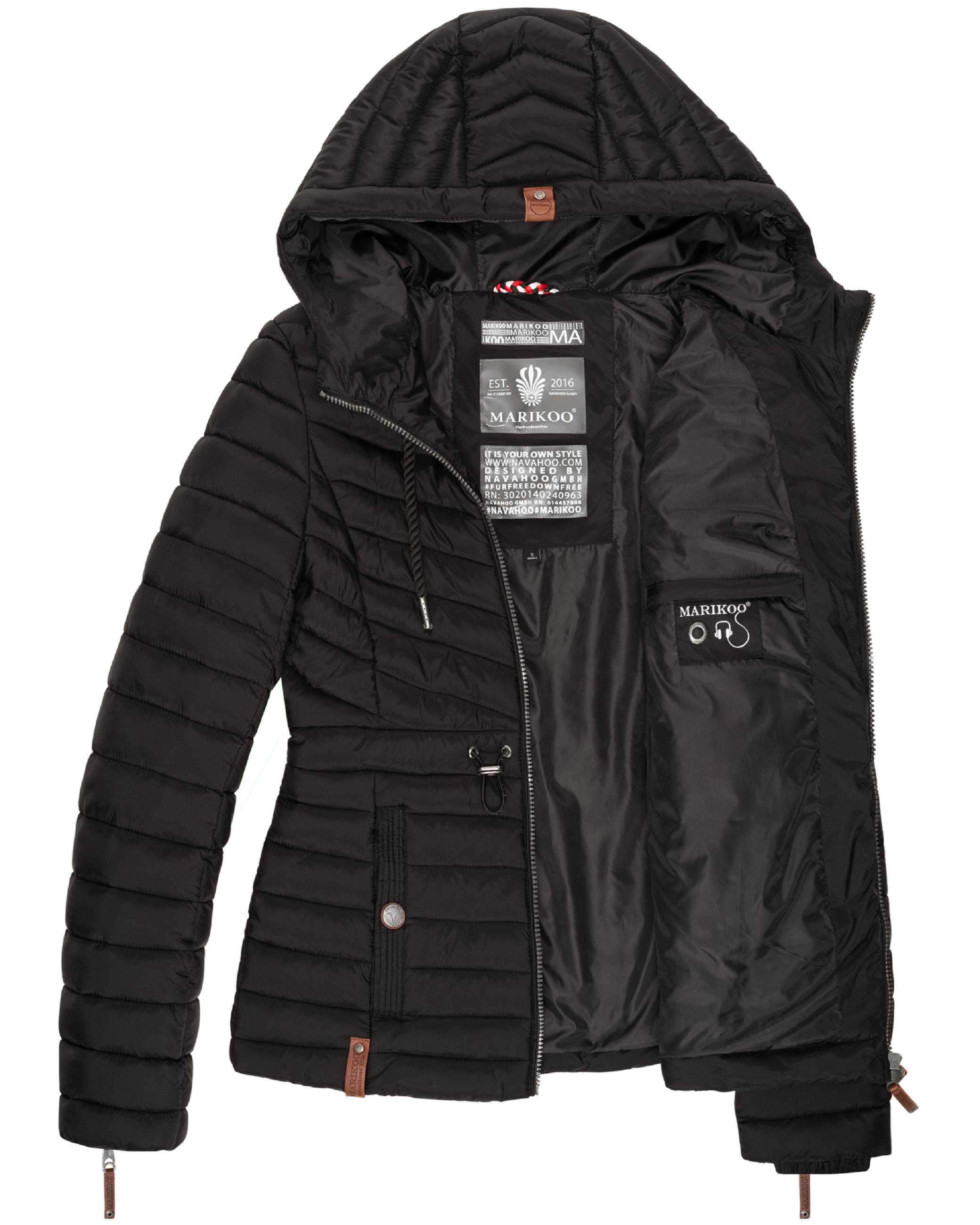 Leichte Steppjacke mit Kapuze "Aniyaa" Black