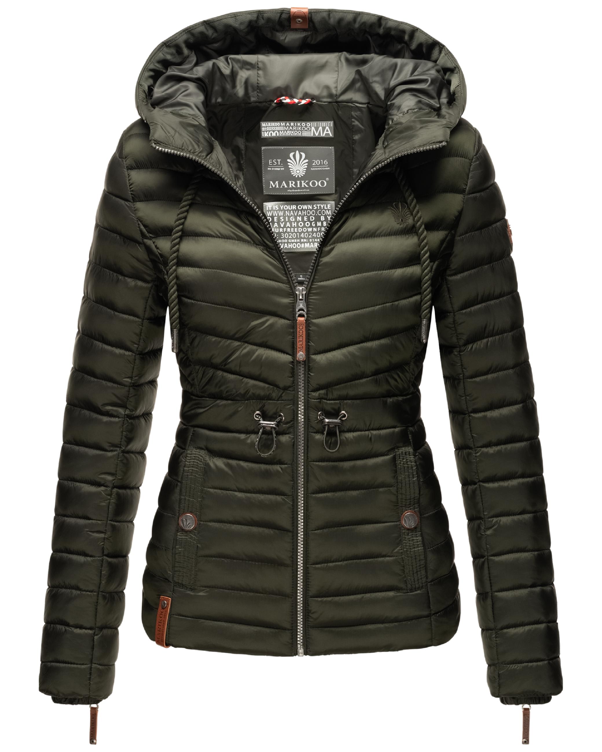 Leichte Steppjacke mit Kapuze "Aniyaa" Olive