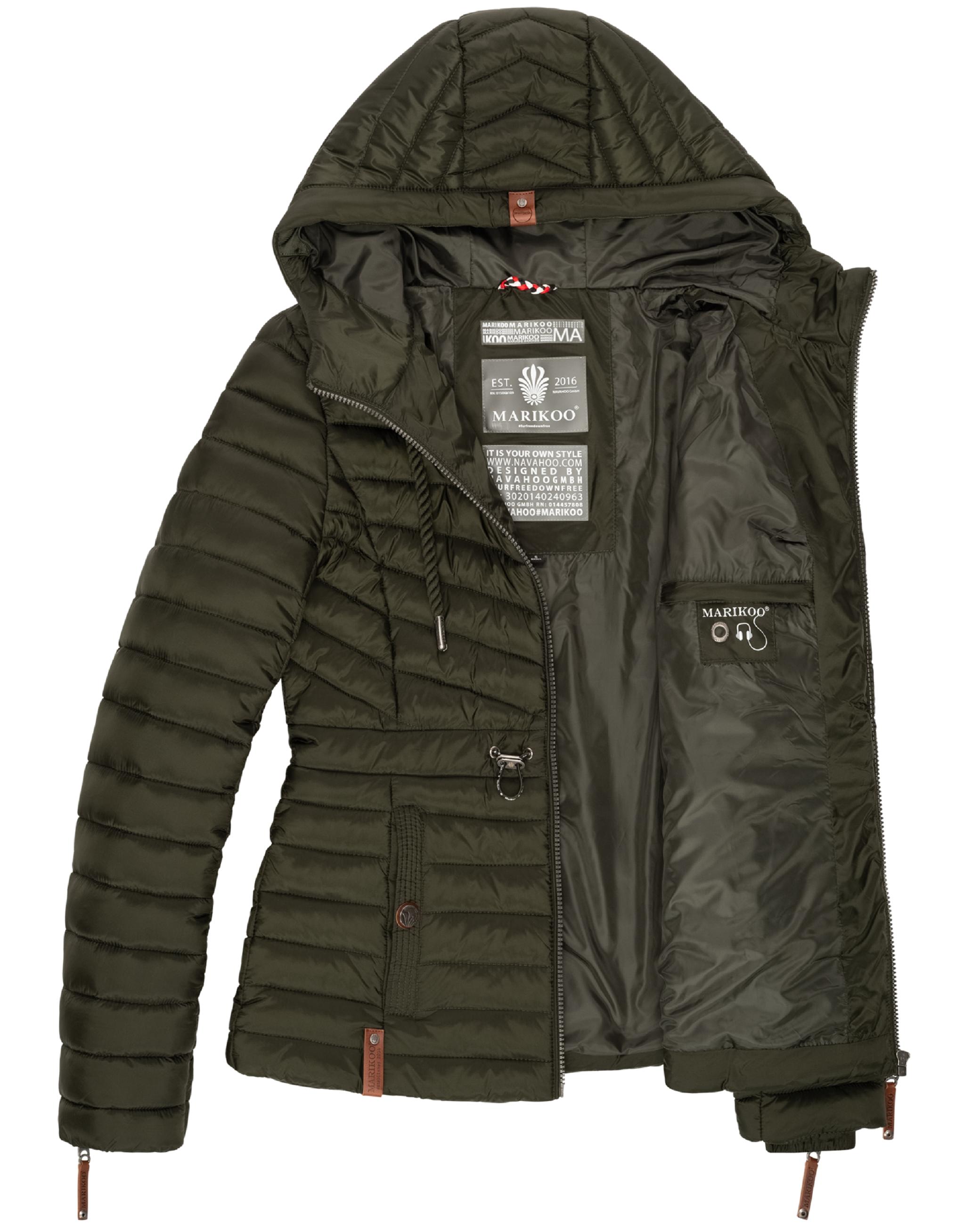 Leichte Steppjacke mit Kapuze "Aniyaa" Olive