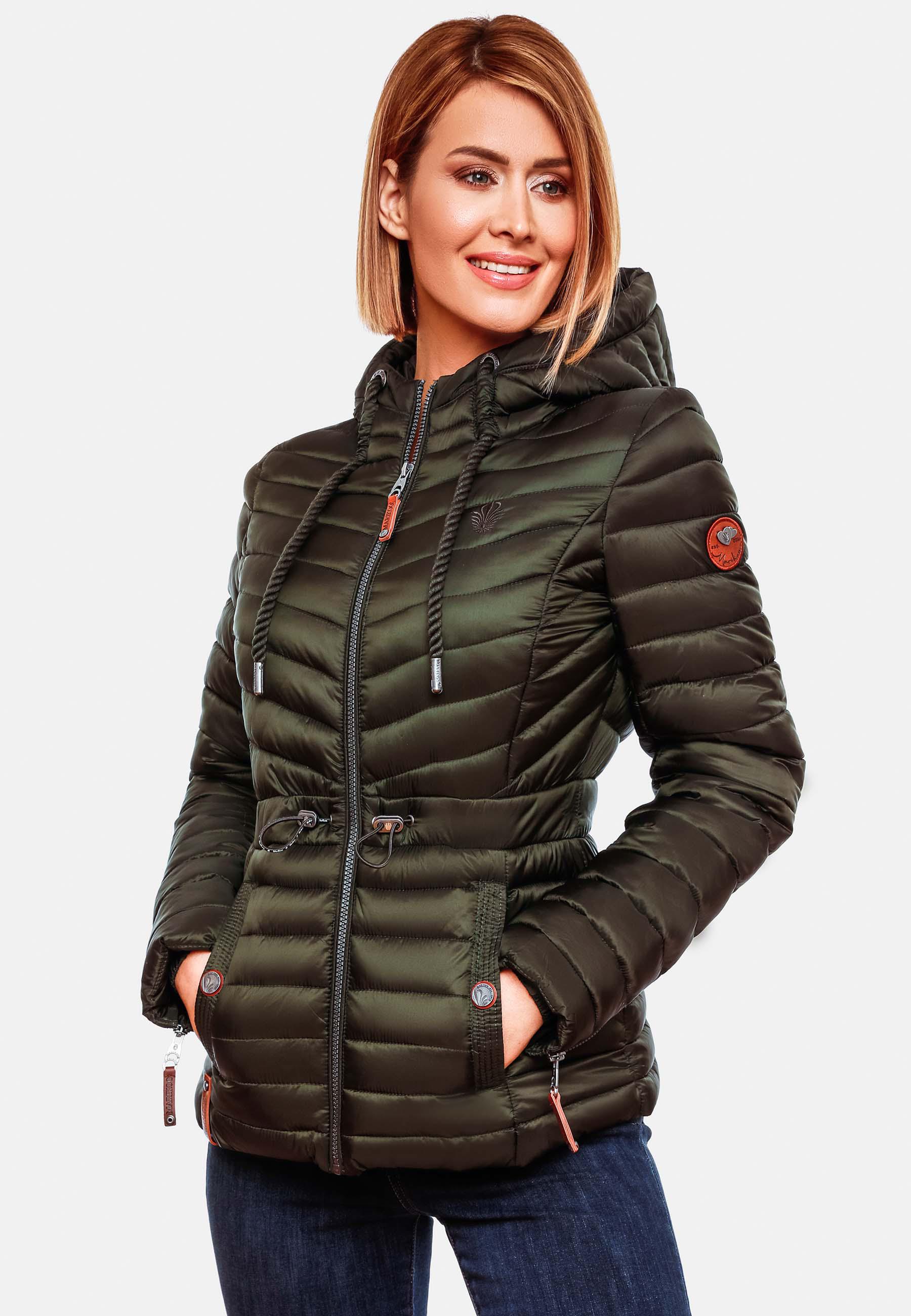 Leichte Steppjacke mit Kapuze "Aniyaa" Olive