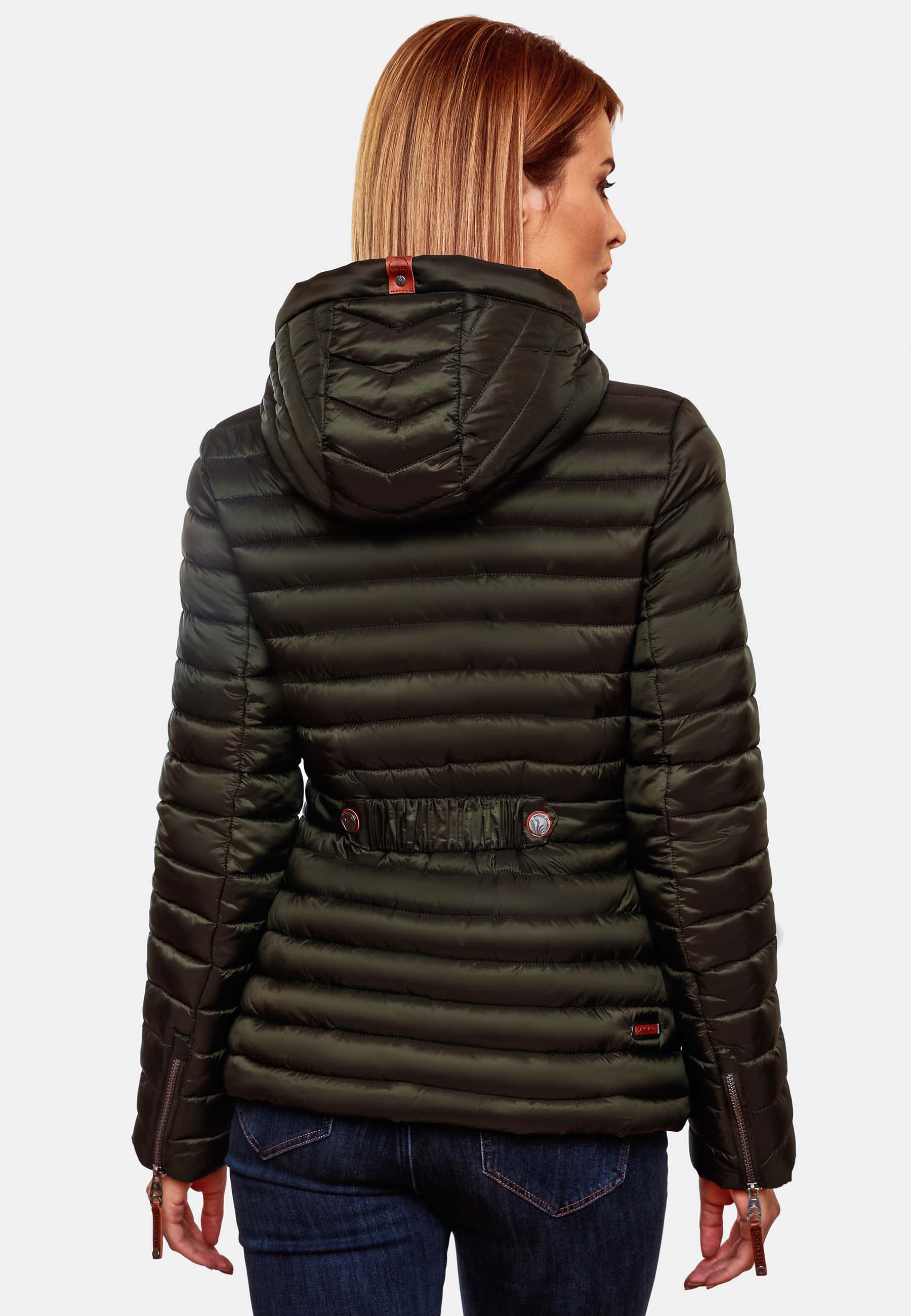 Leichte Steppjacke mit Kapuze "Aniyaa" Olive