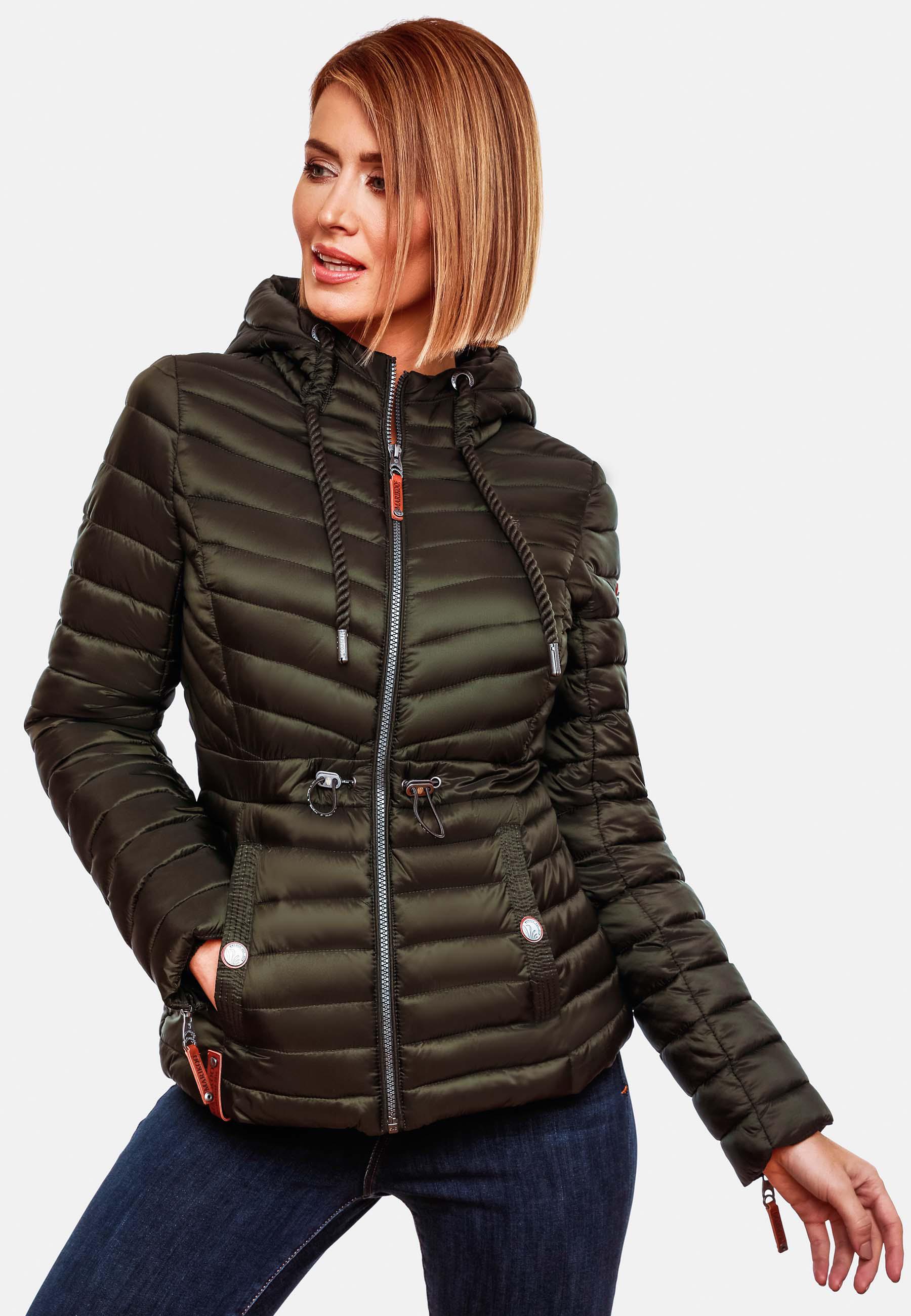 Leichte Steppjacke mit Kapuze "Aniyaa" Olive