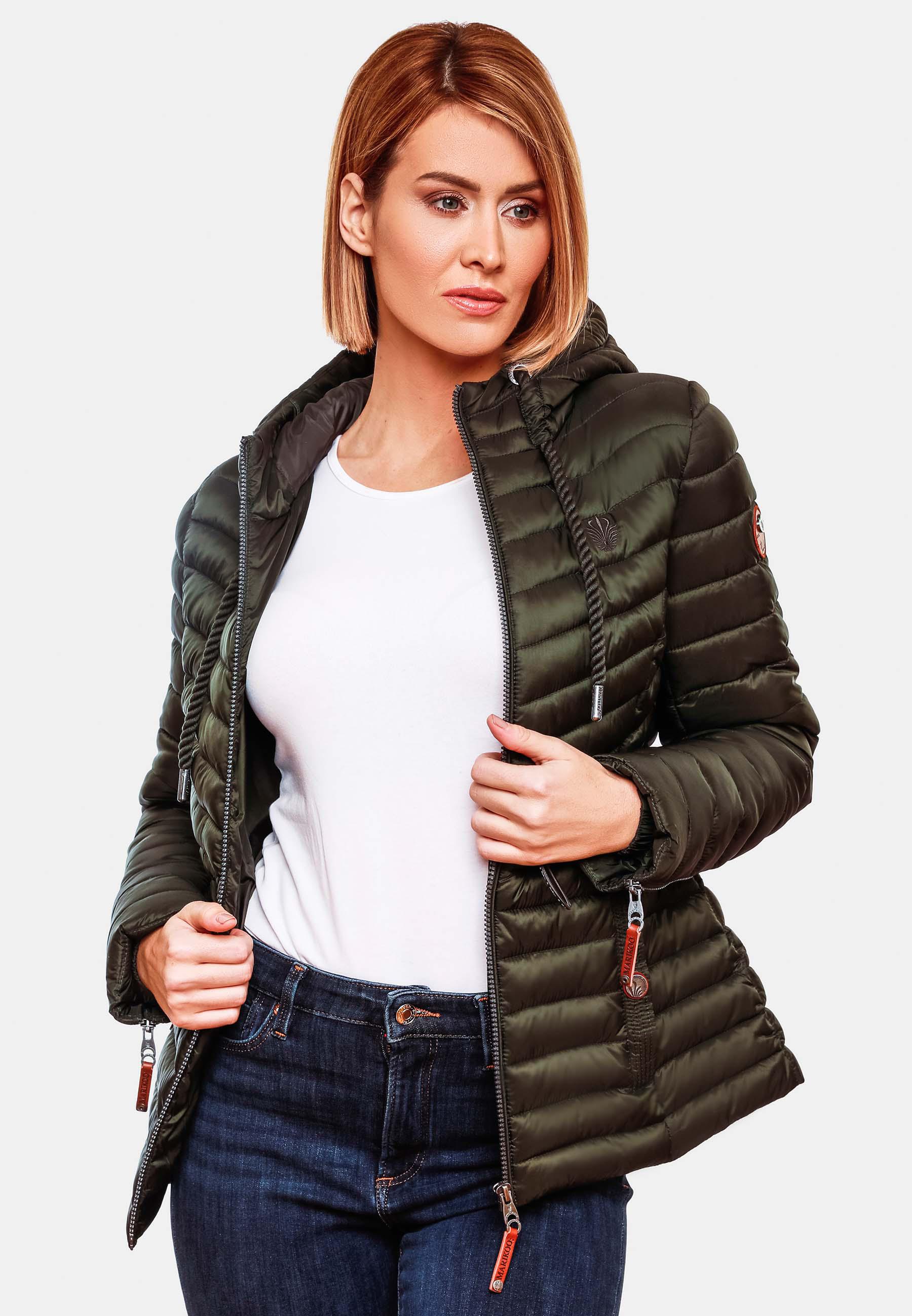 Leichte Steppjacke mit Kapuze "Aniyaa" Olive