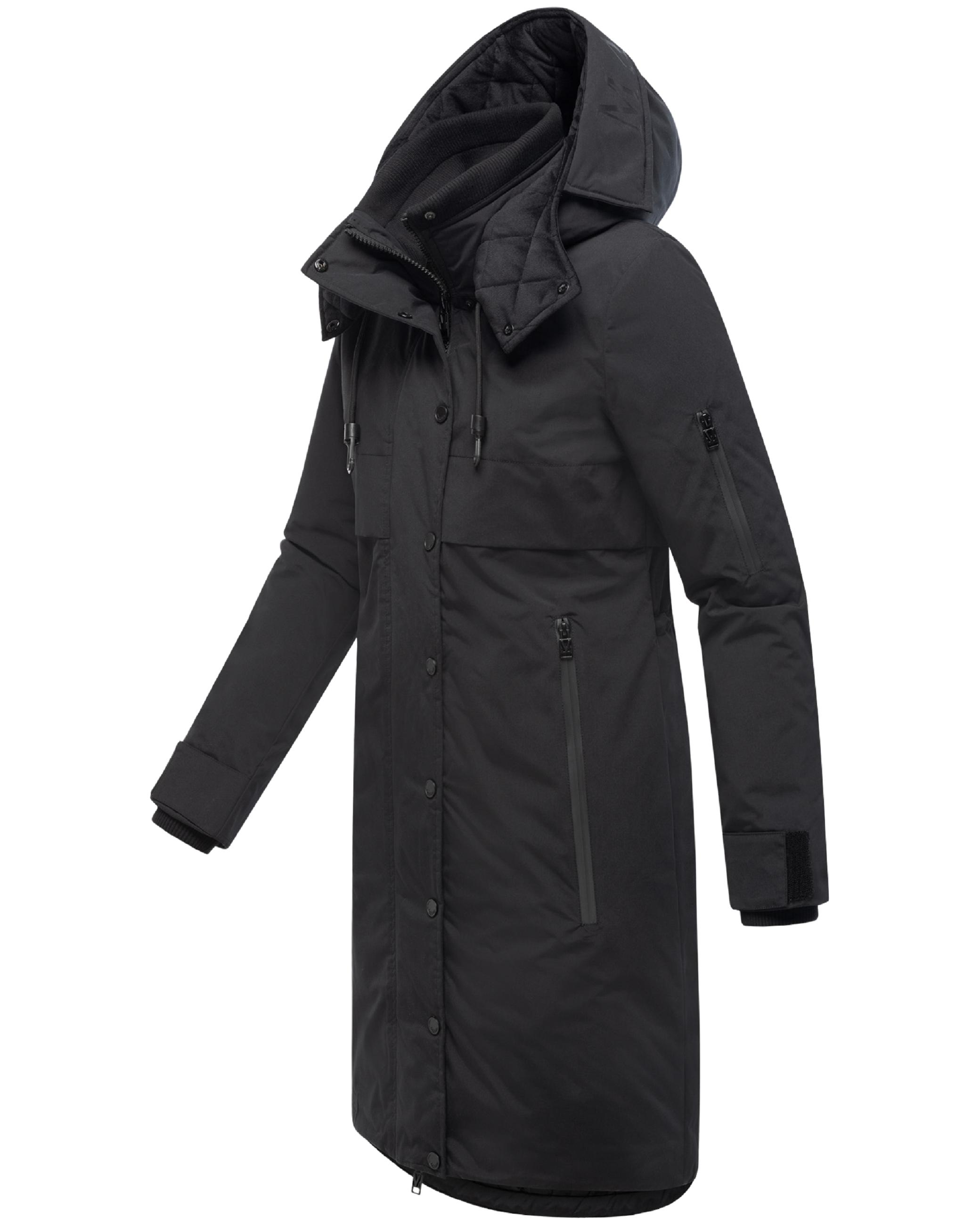 Wintermantel mit Kapuze "Anoukaa 16" Black
