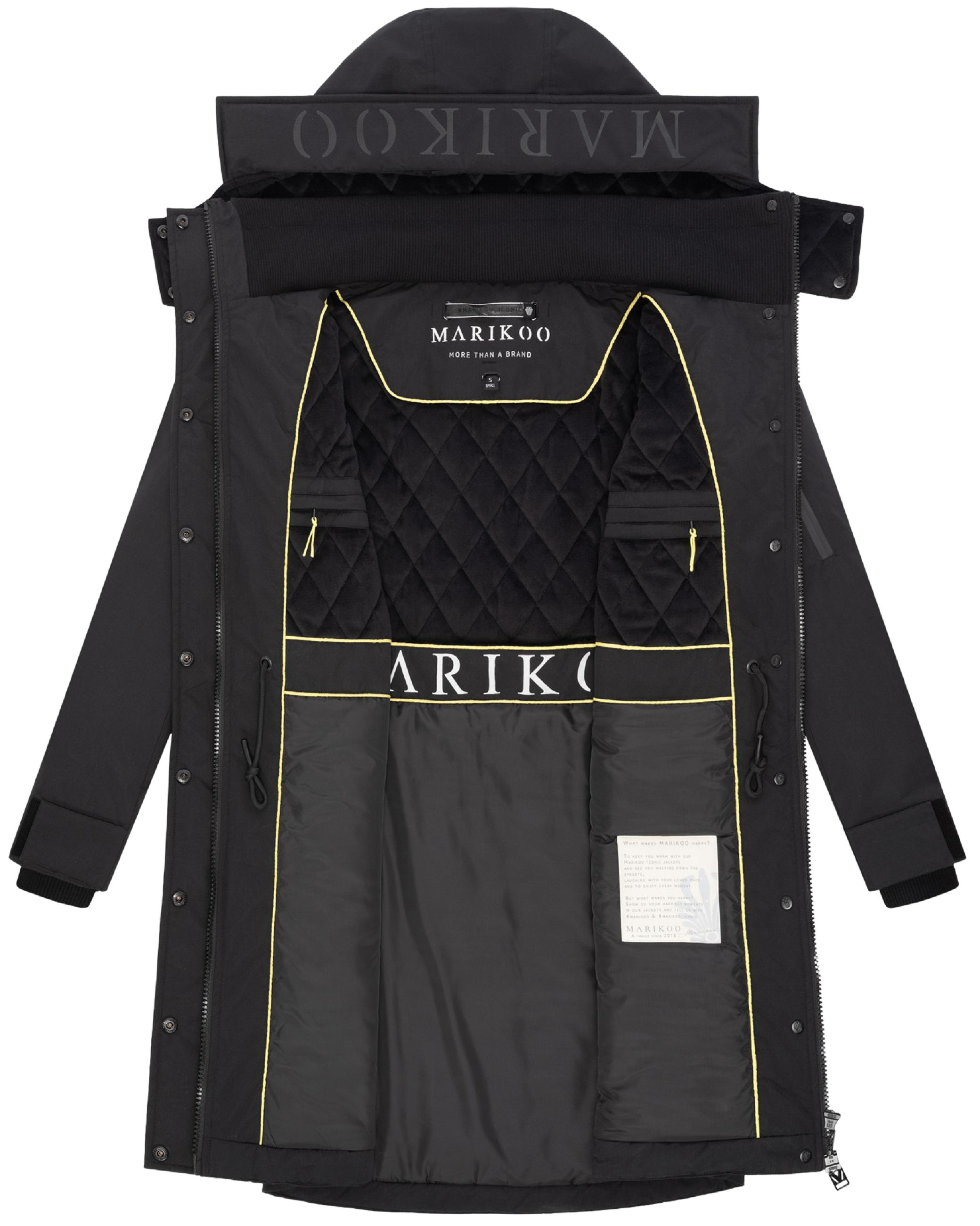 Wintermantel mit Kapuze "Anoukaa 16" Black