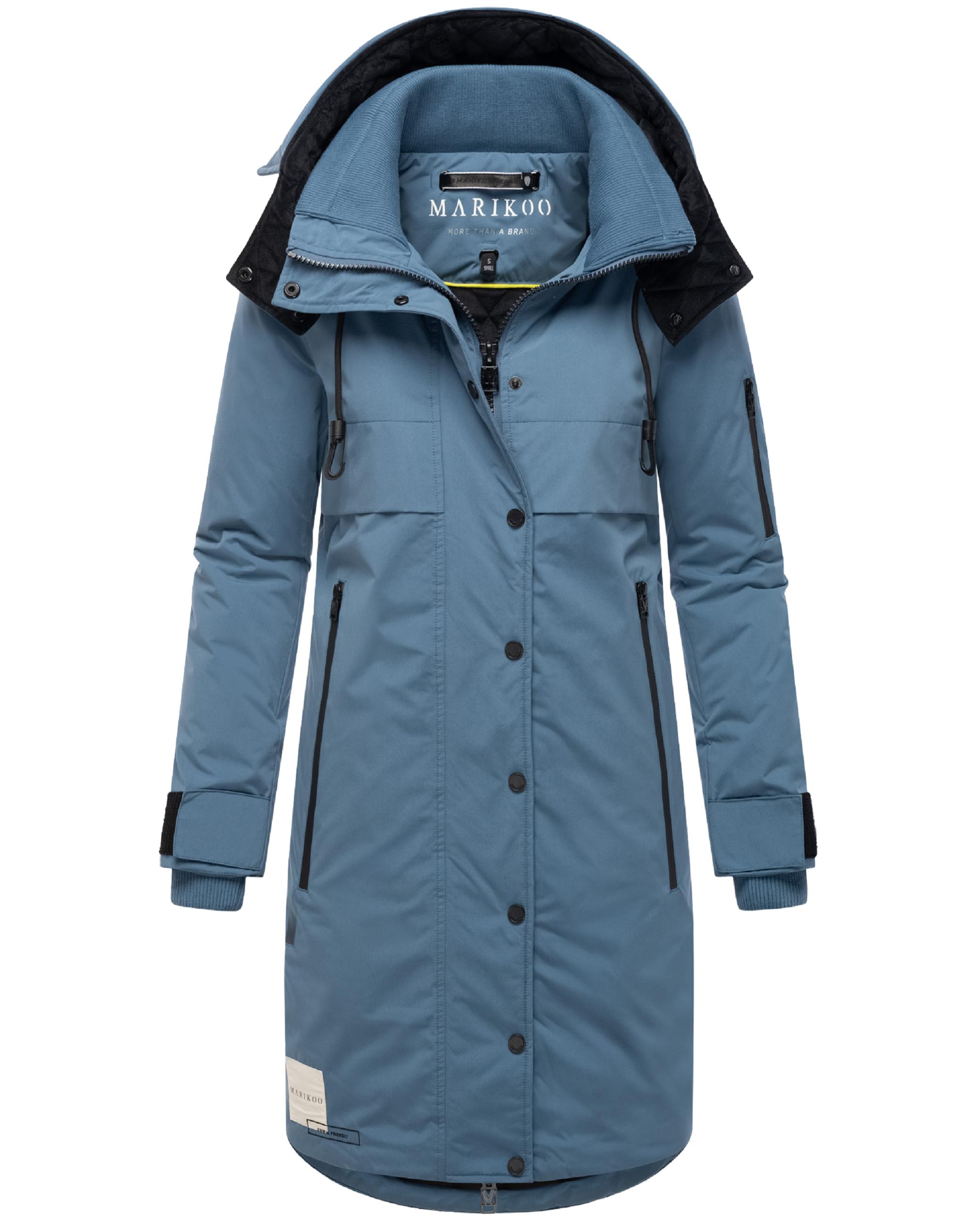 Wintermantel mit Kapuze "Anoukaa 16" Dusty Blue