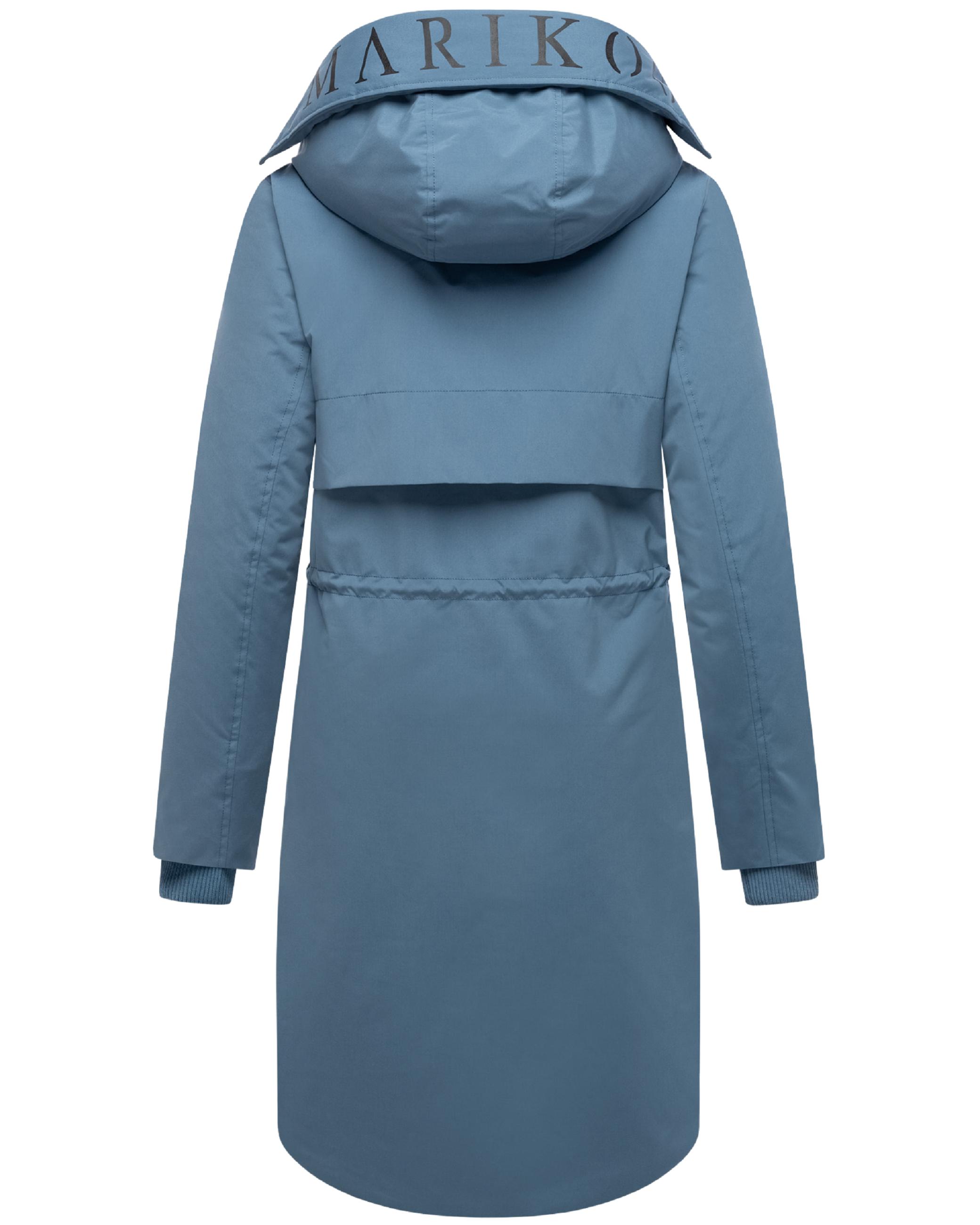 Wintermantel mit Kapuze "Anoukaa 16" Dusty Blue