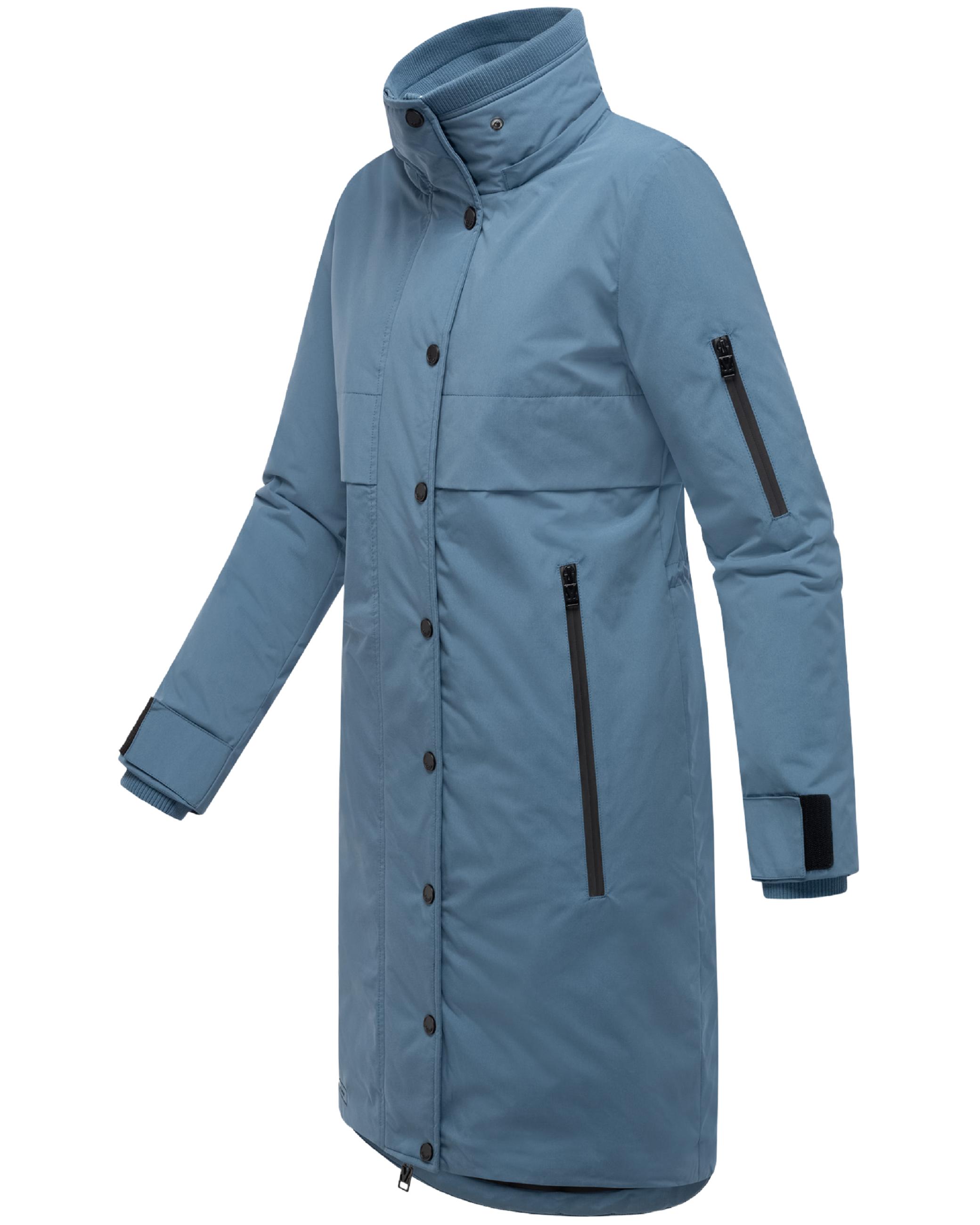 Wintermantel mit Kapuze "Anoukaa 16" Dusty Blue