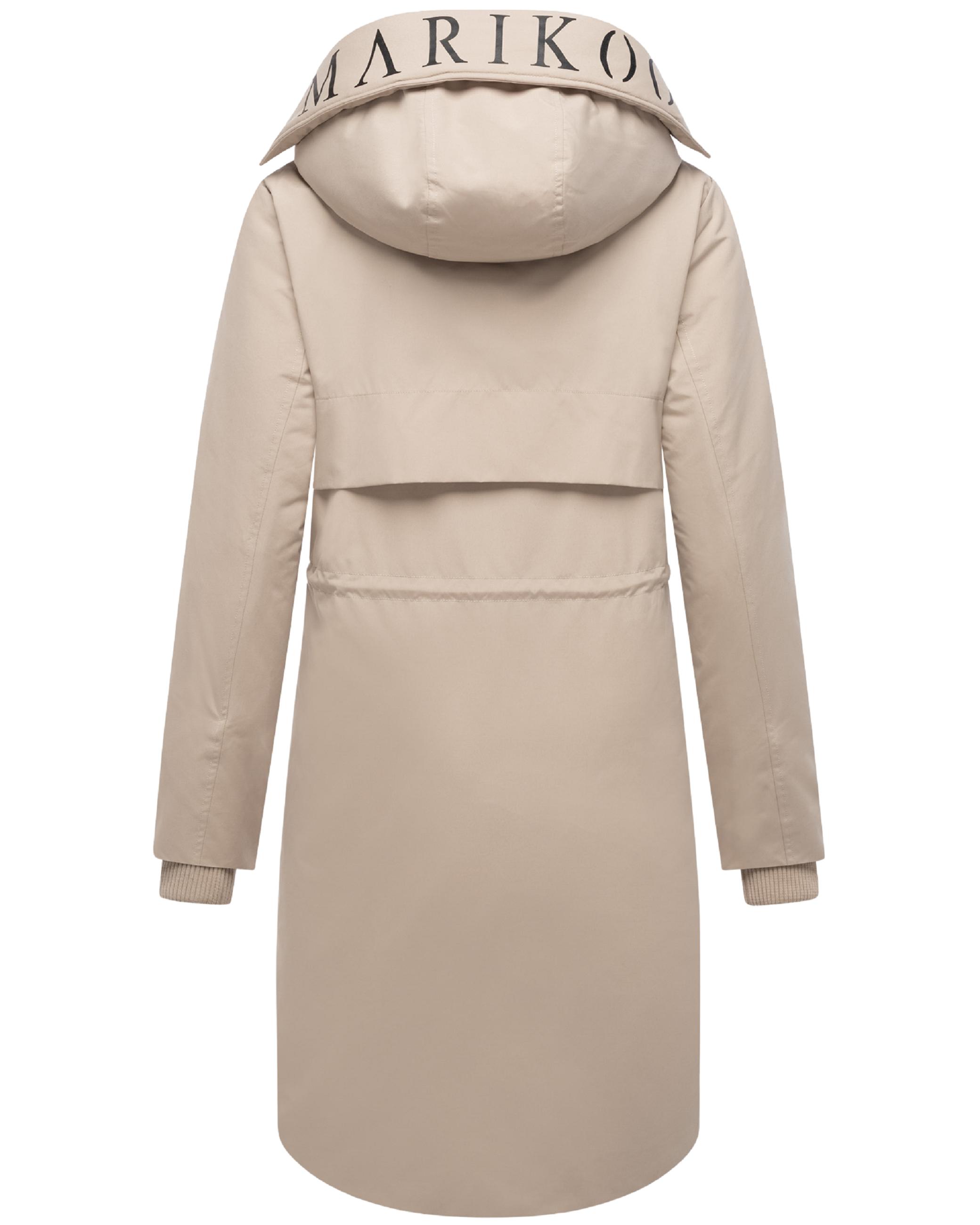 Wintermantel mit Kapuze "Anoukaa 16" Light Taupe