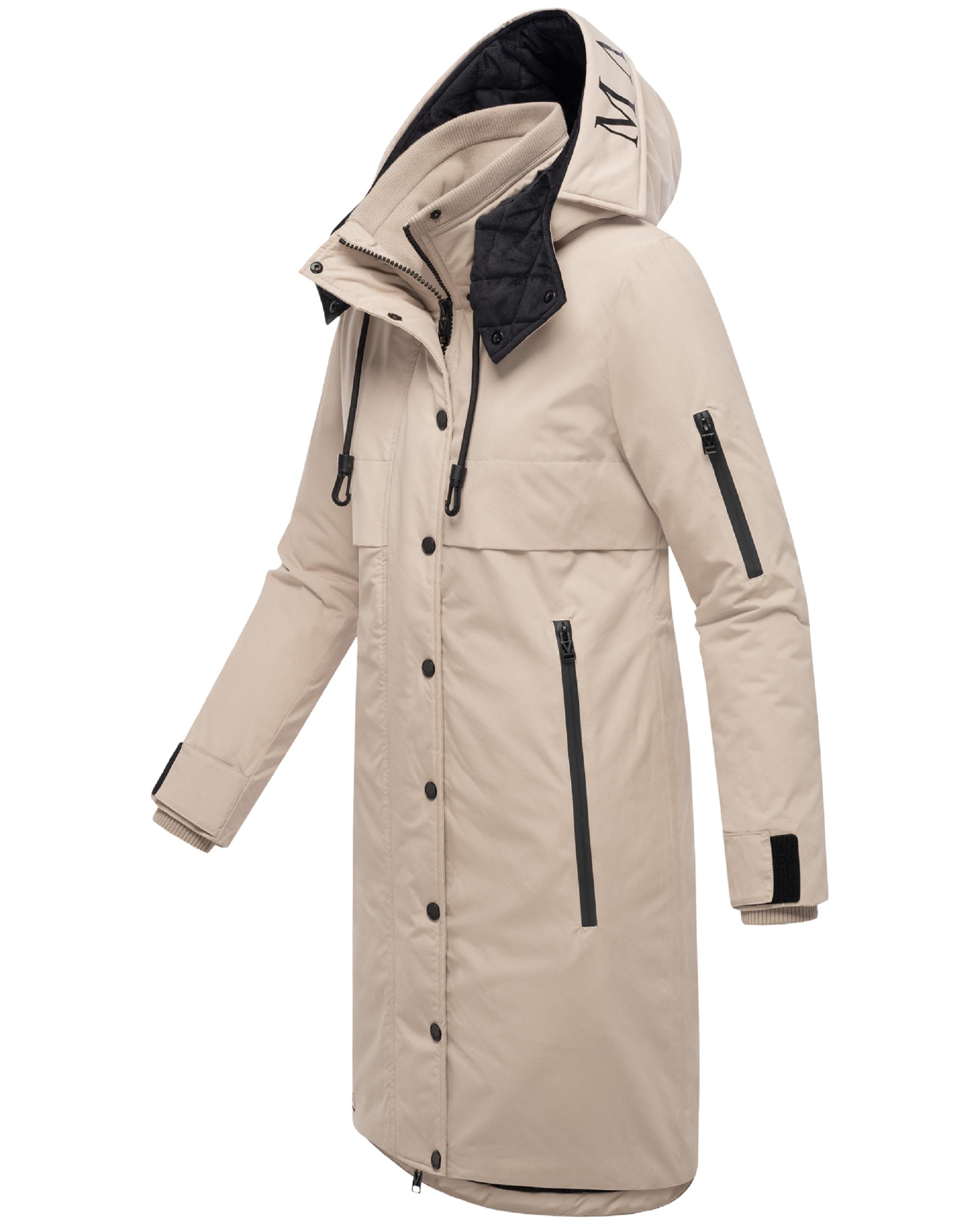 Wintermantel mit Kapuze "Anoukaa 16" Light Taupe