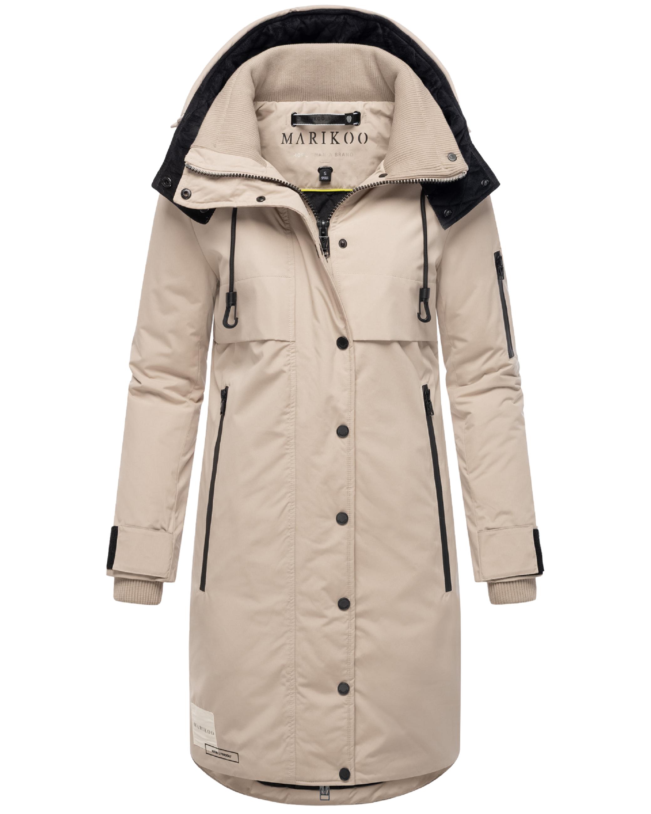 Wintermantel mit Kapuze "Anoukaa 16" Light Taupe