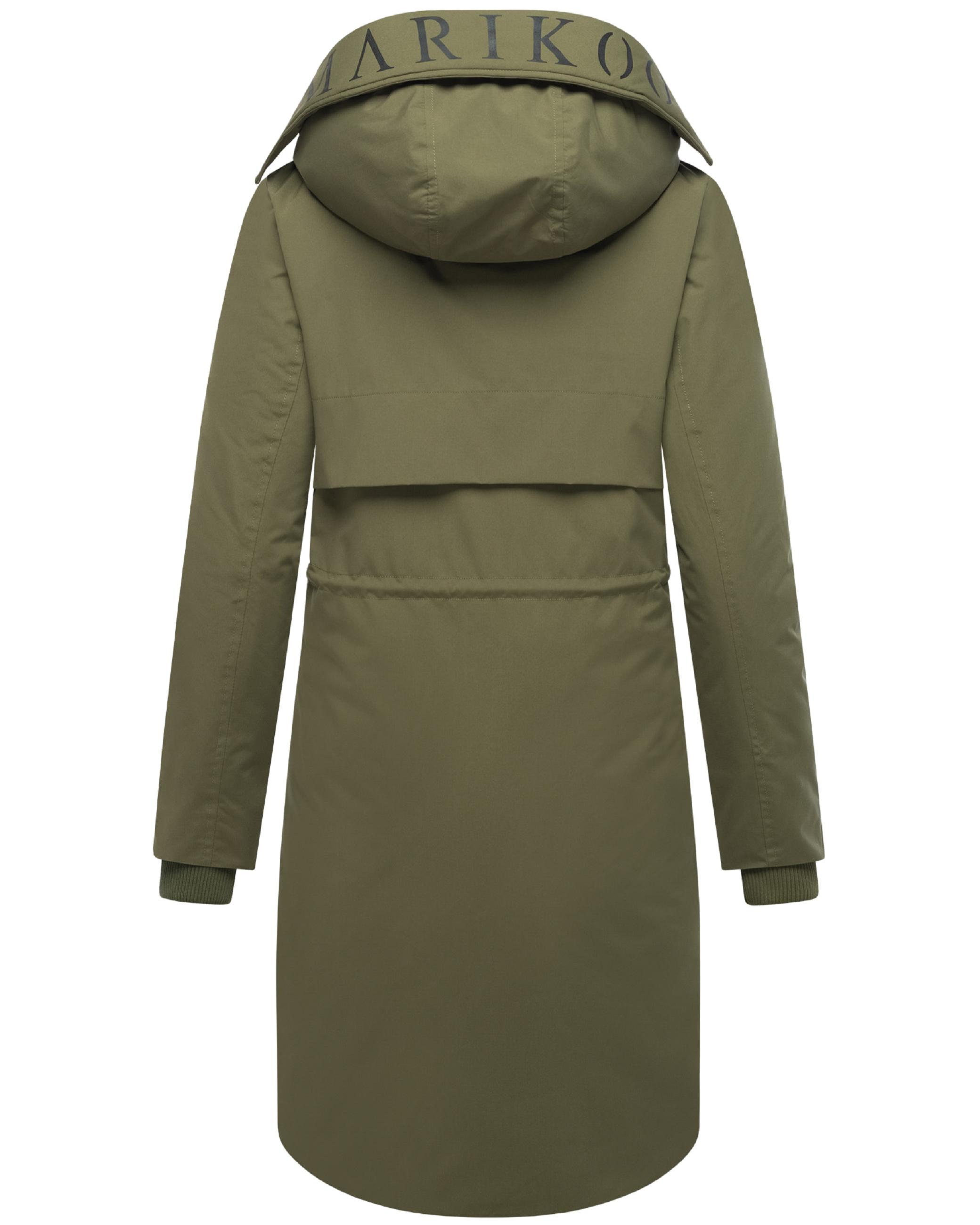 Wintermantel mit Kapuze "Anoukaa 16" Olive Forest