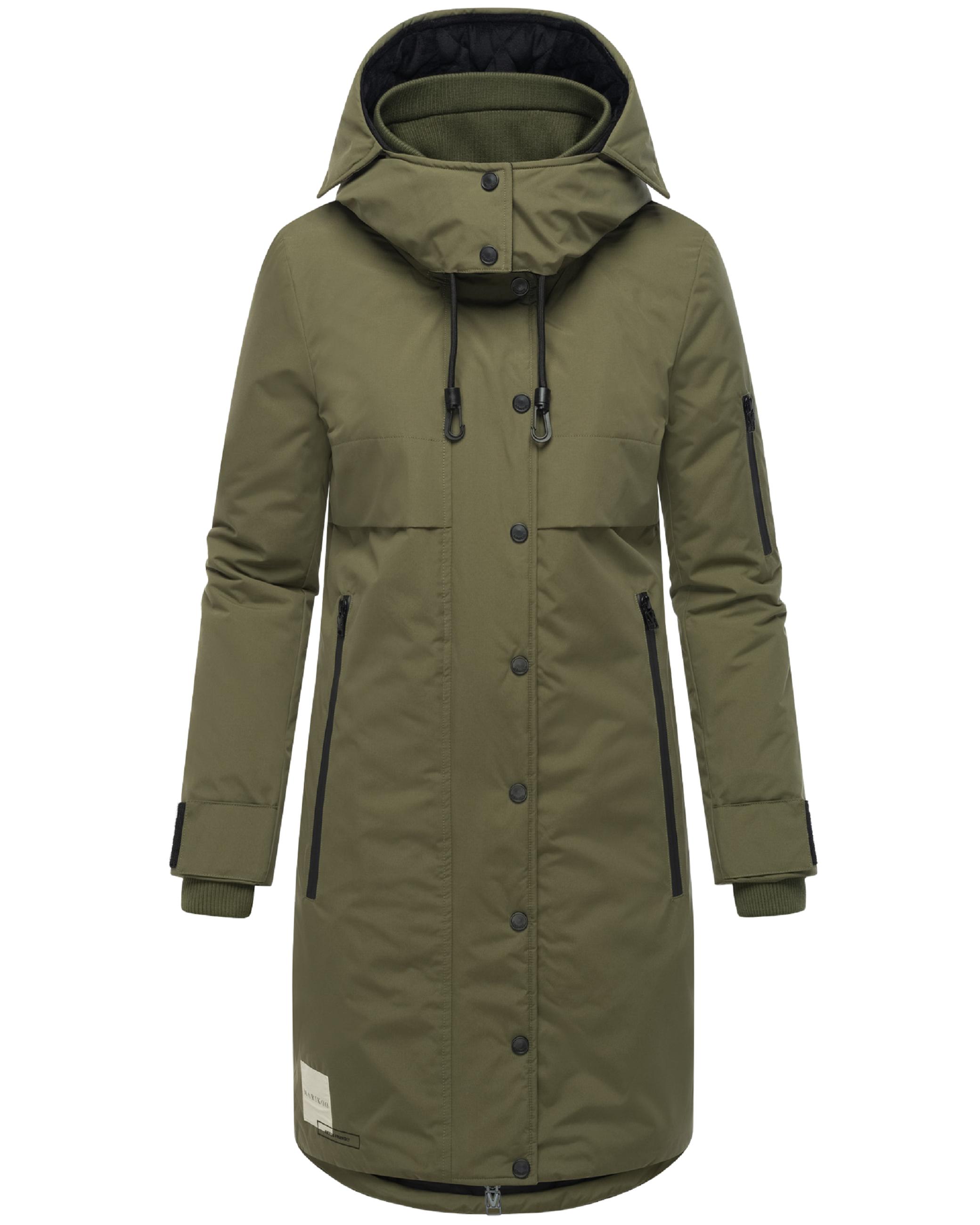 Wintermantel mit Kapuze "Anoukaa 16" Olive Forest