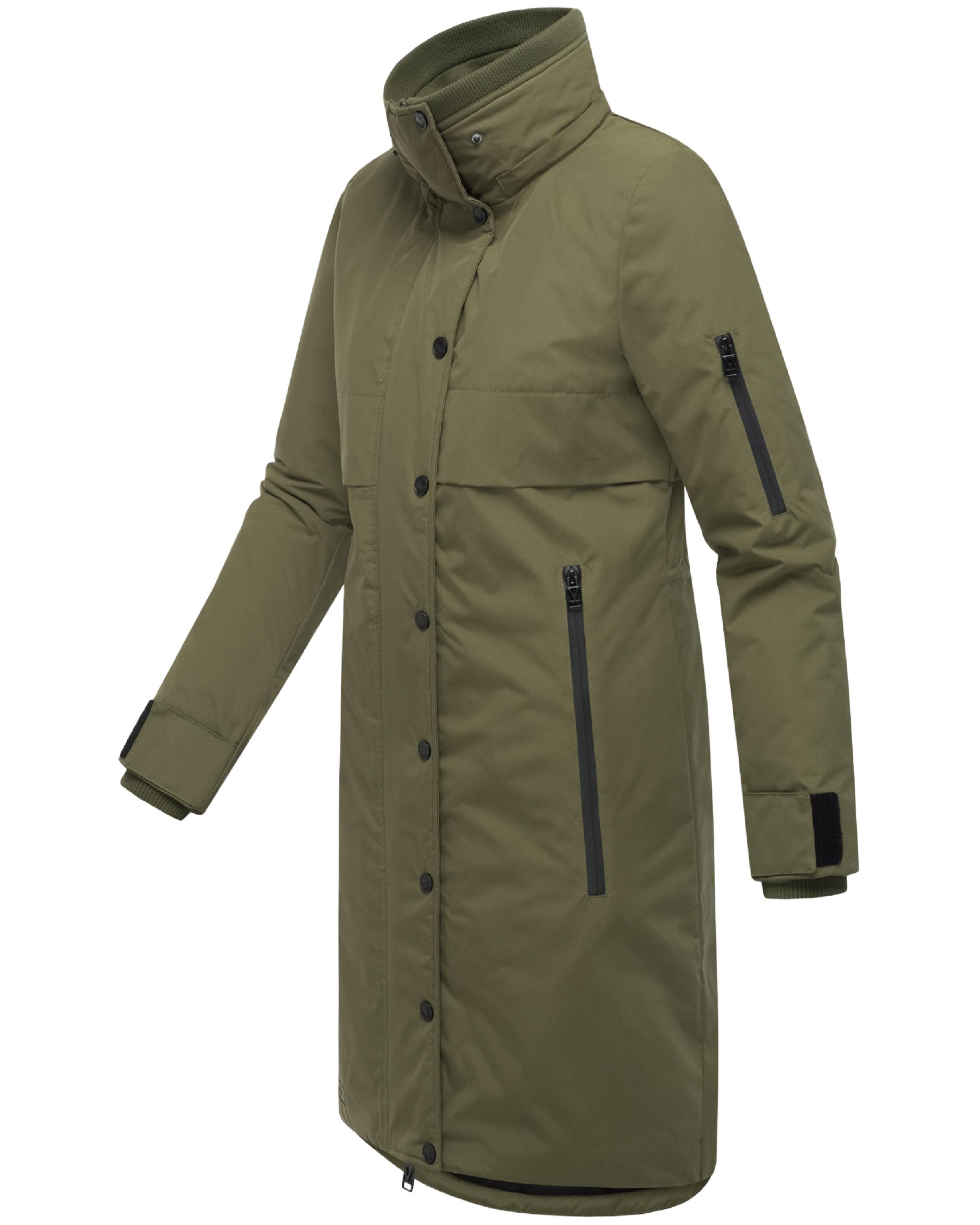Wintermantel mit Kapuze "Anoukaa 16" Olive Forest