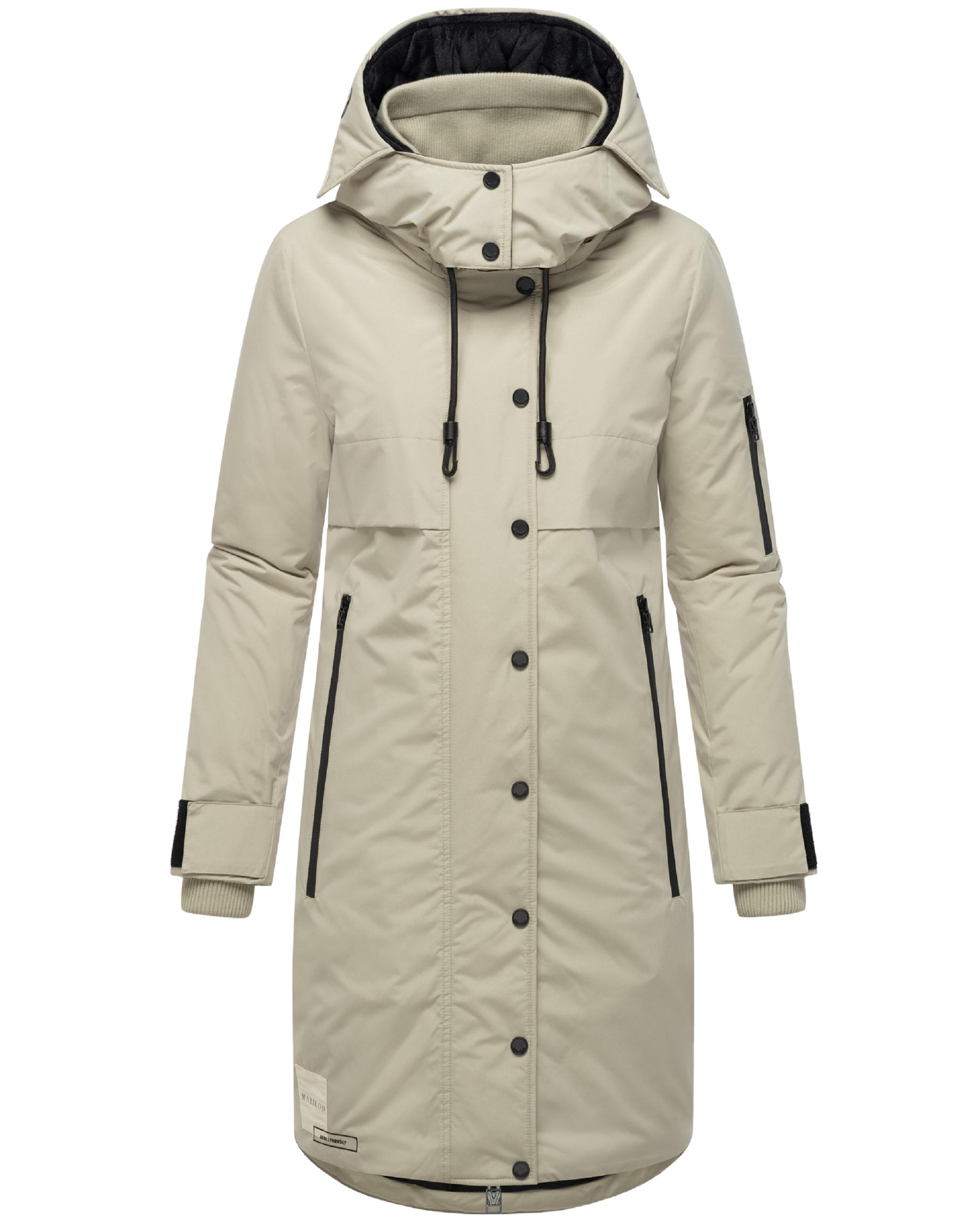 Wintermantel mit Kapuze "Anoukaa 16" Pebble Grey