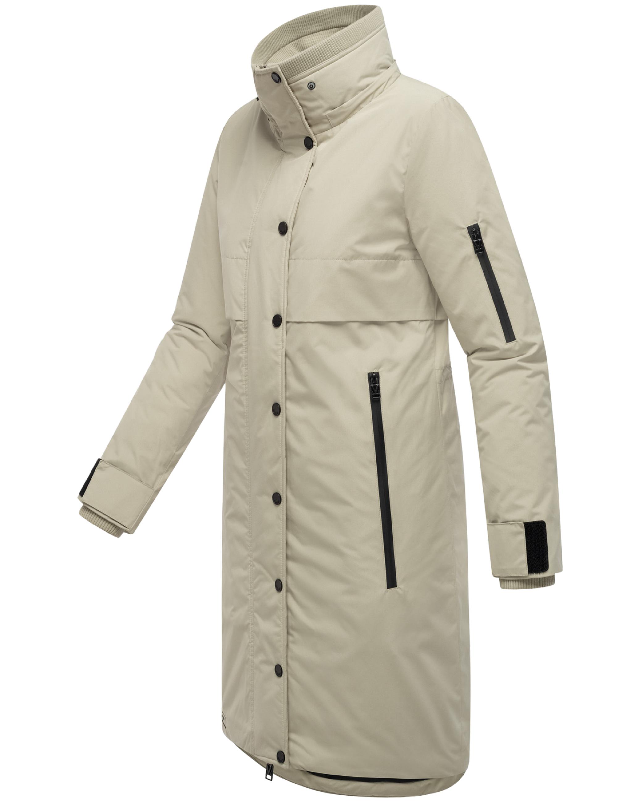 Wintermantel mit Kapuze "Anoukaa 16" Pebble Grey