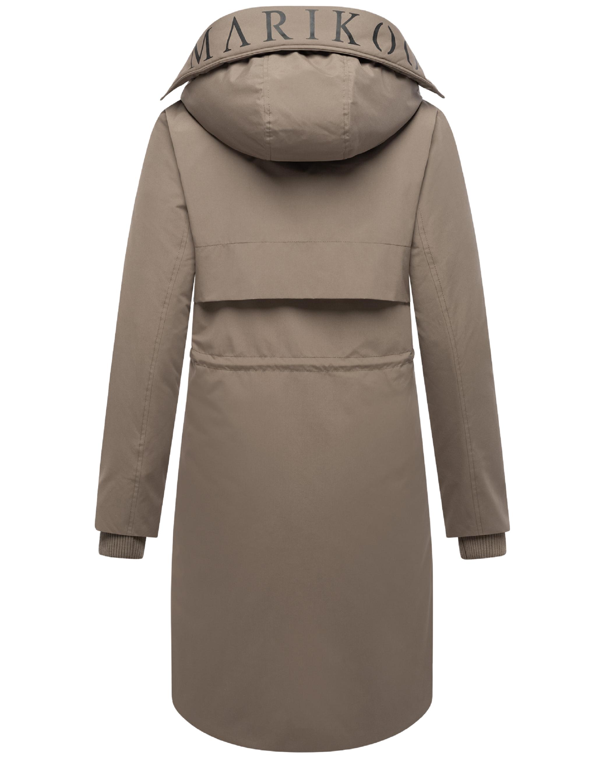 Wintermantel mit Kapuze "Anoukaa 16" Stone Brown