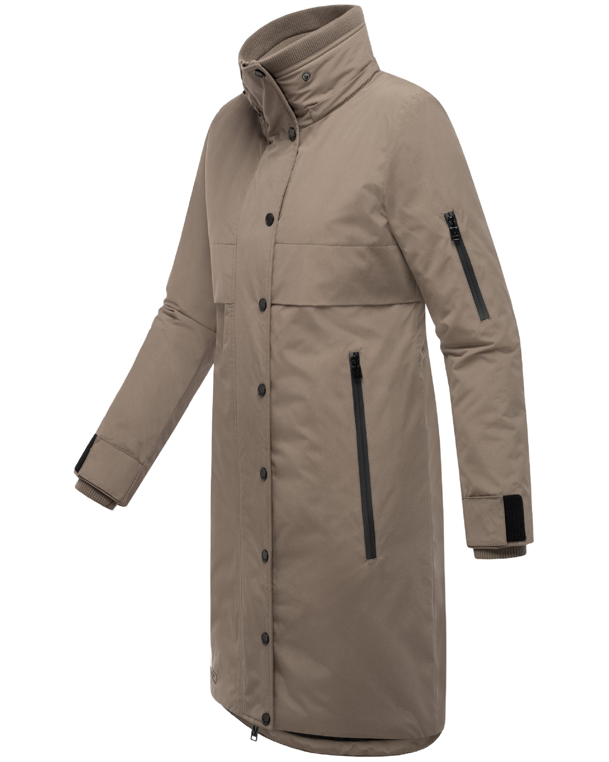 Wintermantel mit Kapuze "Anoukaa 16" Stone Brown
