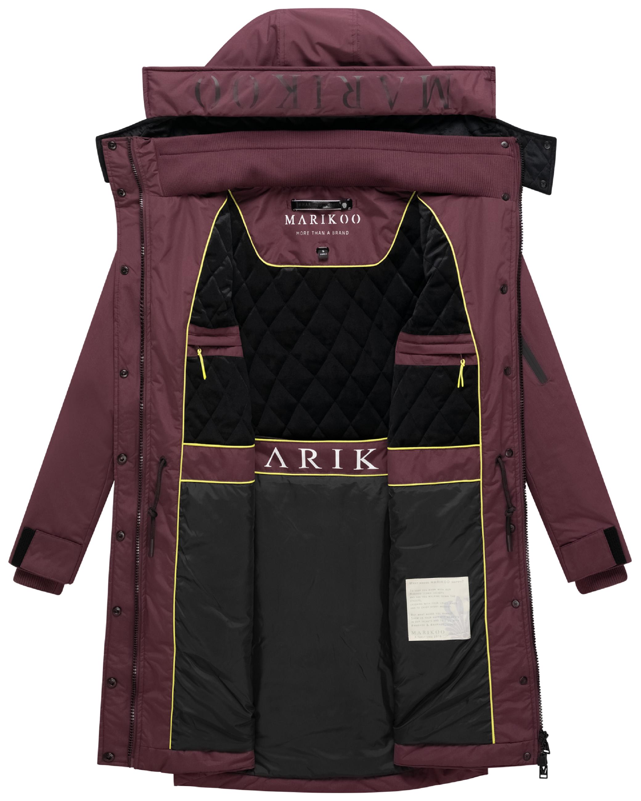 Wintermantel mit Kapuze "Anoukaa 16" Wine