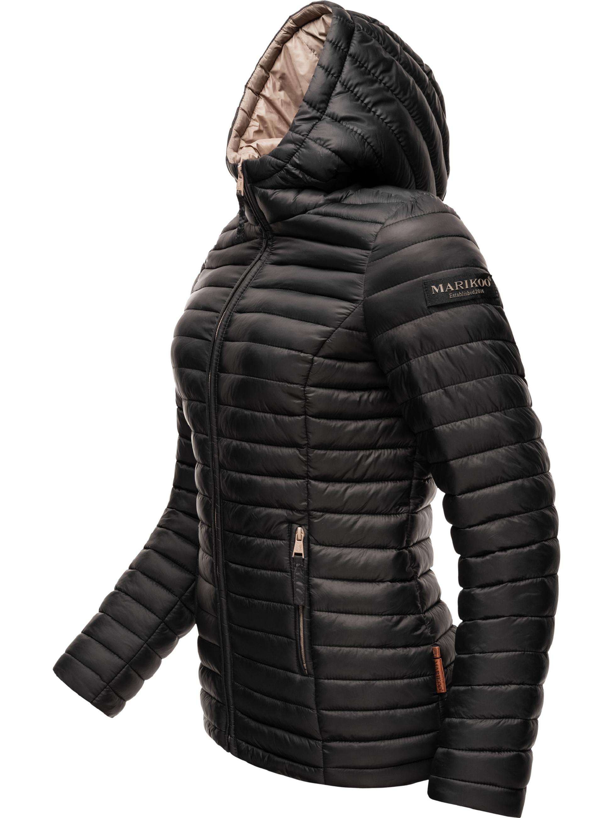 Leichte Steppjacke mit Kapuze "Asraa" Black