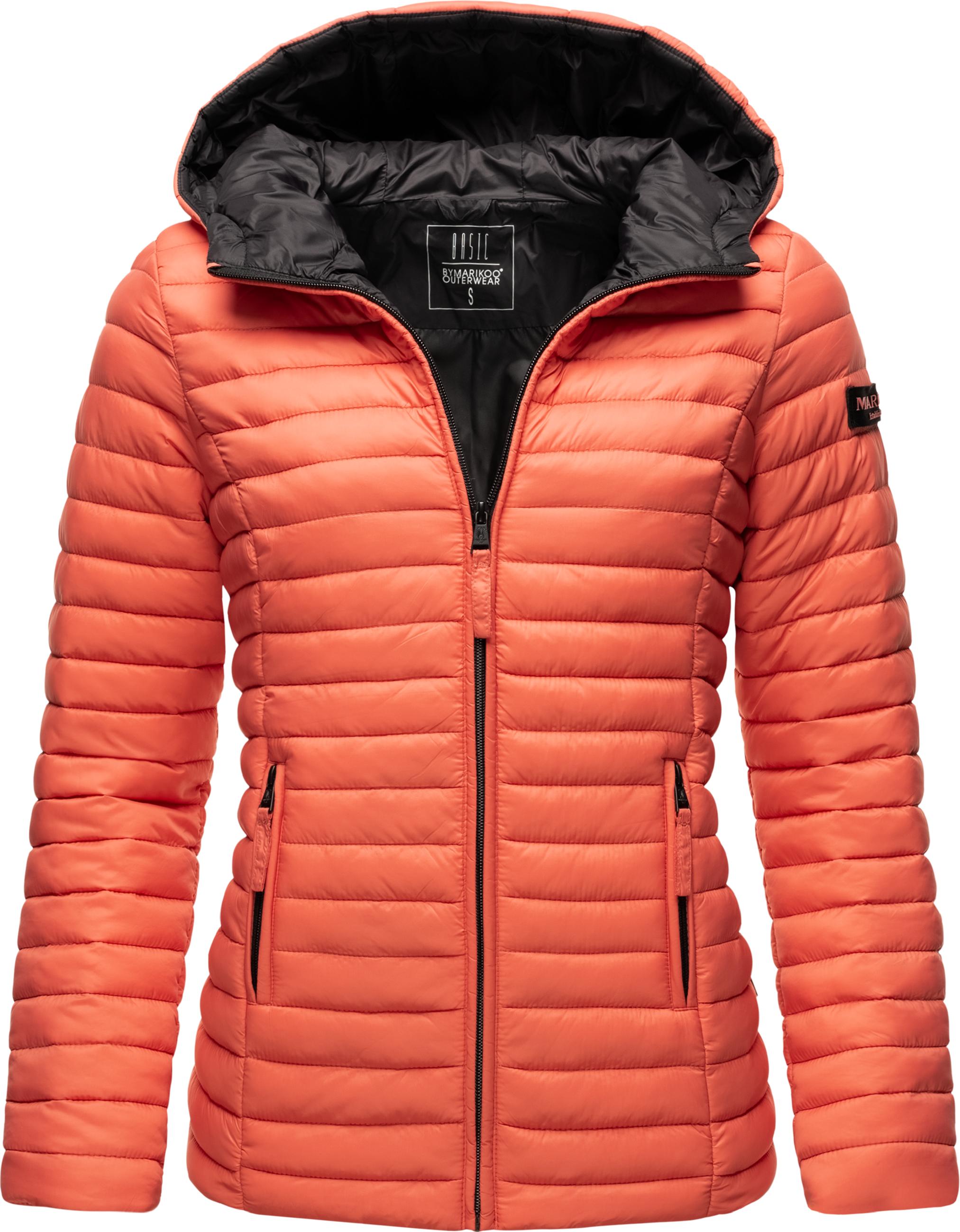 Leichte Steppjacke mit Kapuze "Asraa" Coral