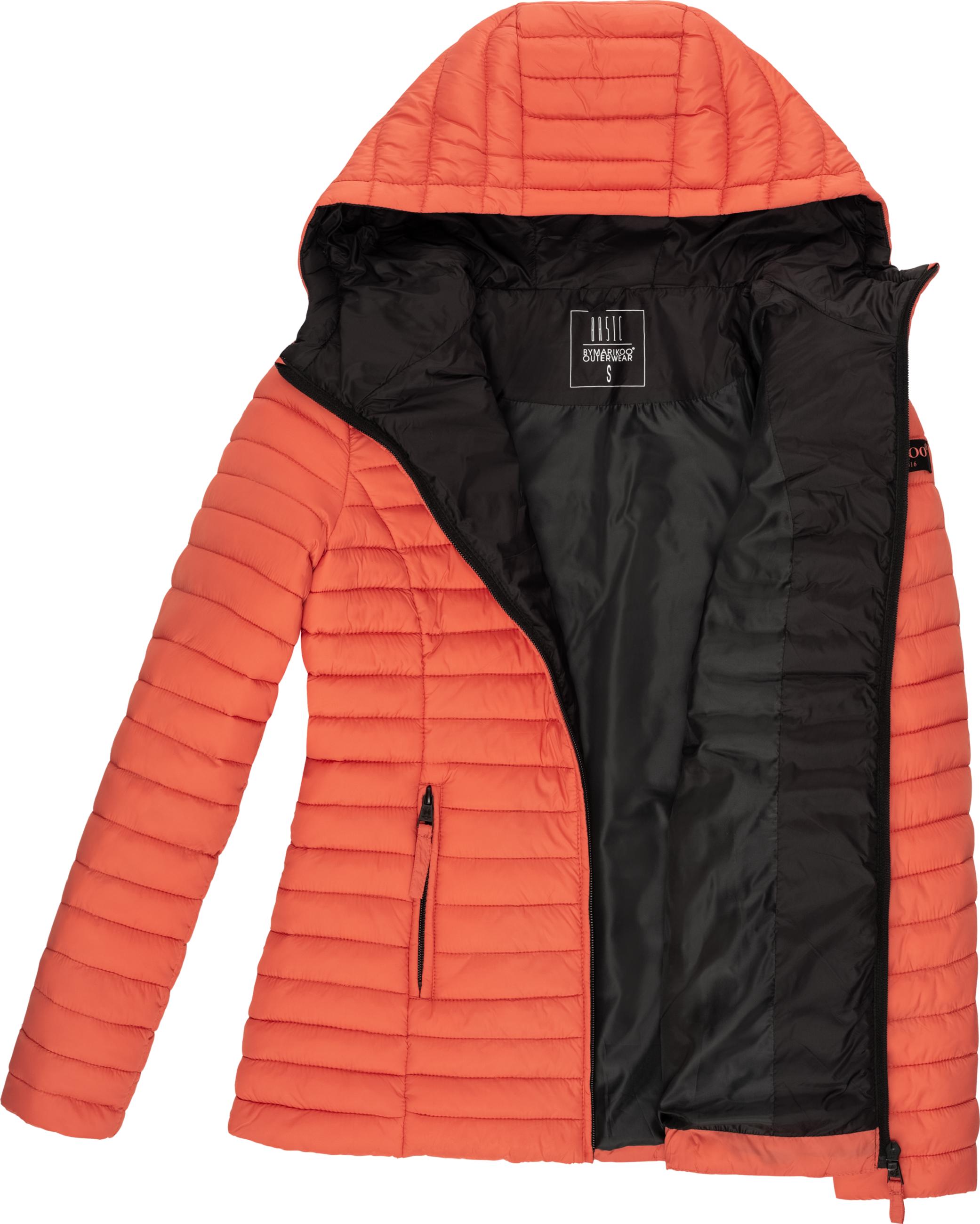 Leichte Steppjacke mit Kapuze "Asraa" Coral