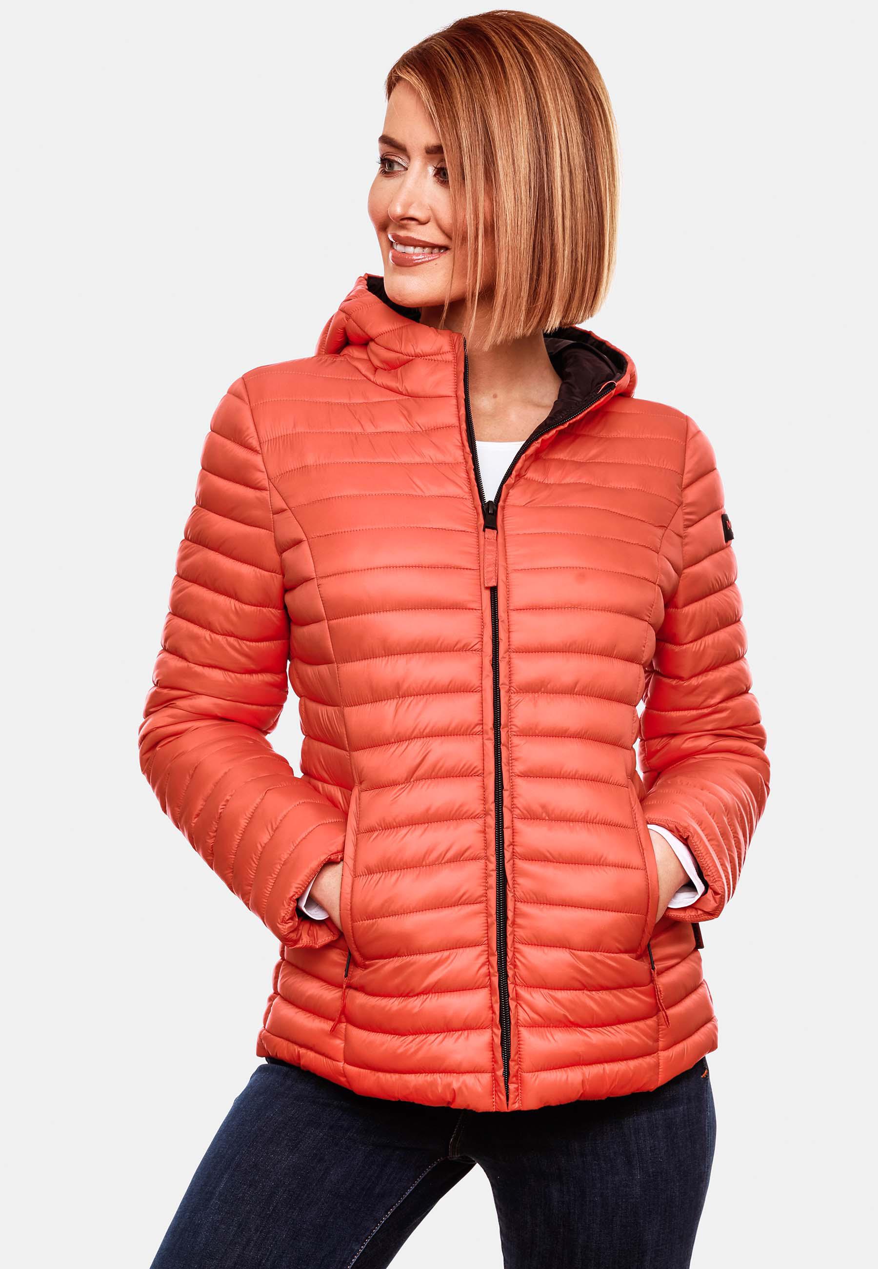 Leichte Steppjacke mit Kapuze "Asraa" Coral