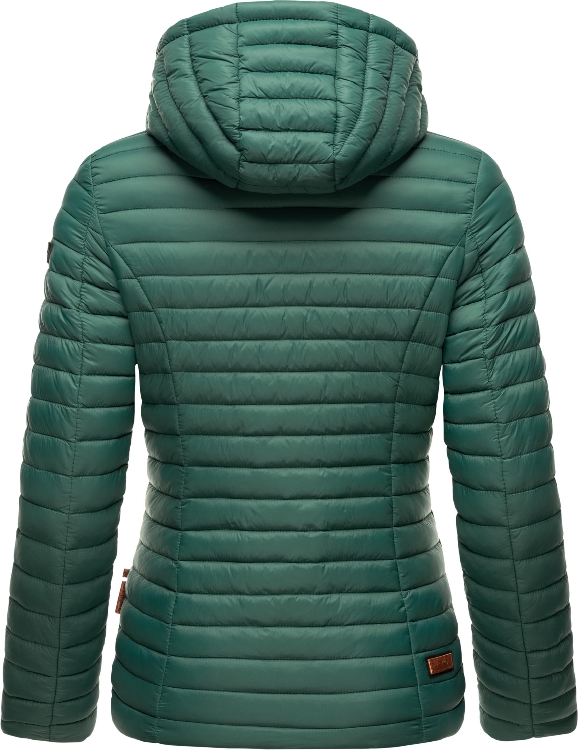 Leichte Steppjacke mit Kapuze "Asraa" Dark Green